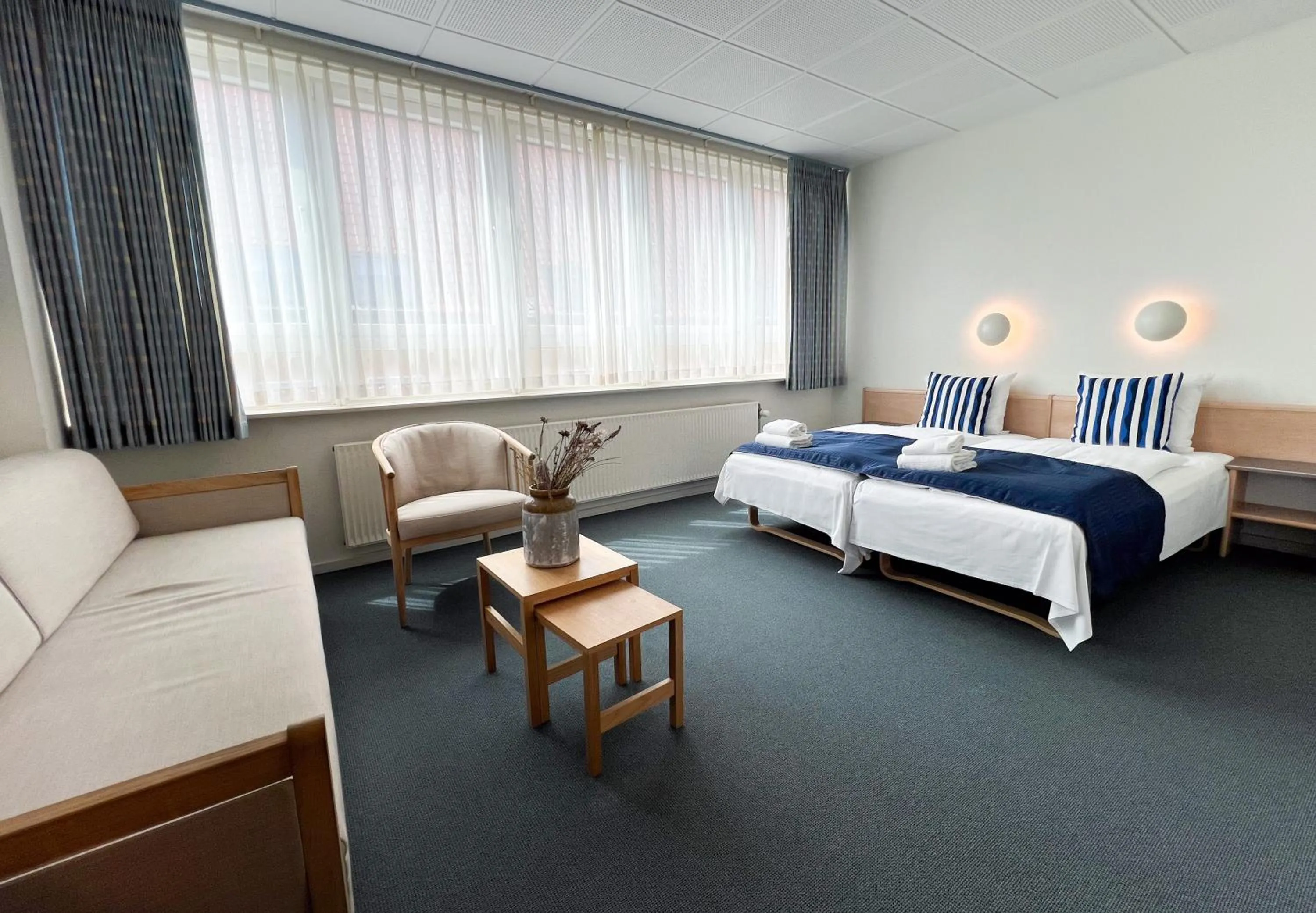 Bed in Hotel Frederikshavn