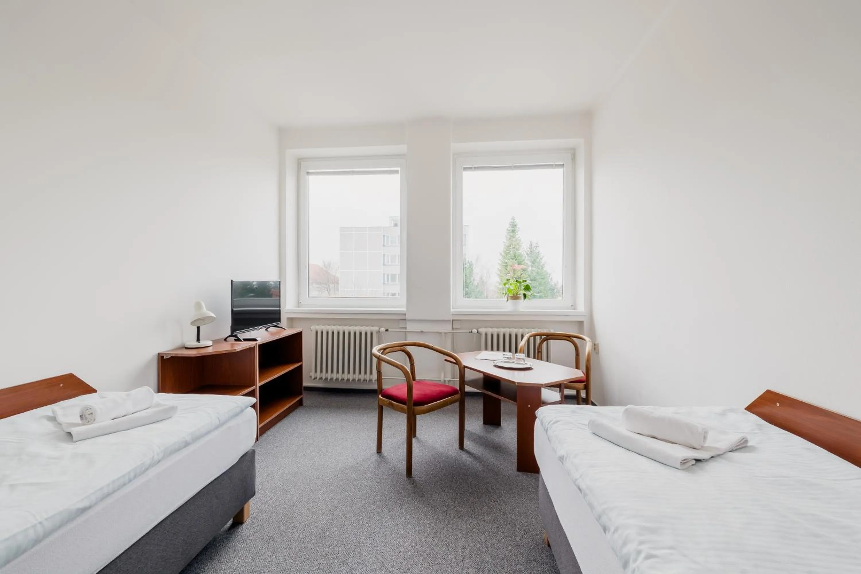 Bedroom, Bed in hotel Dobruška