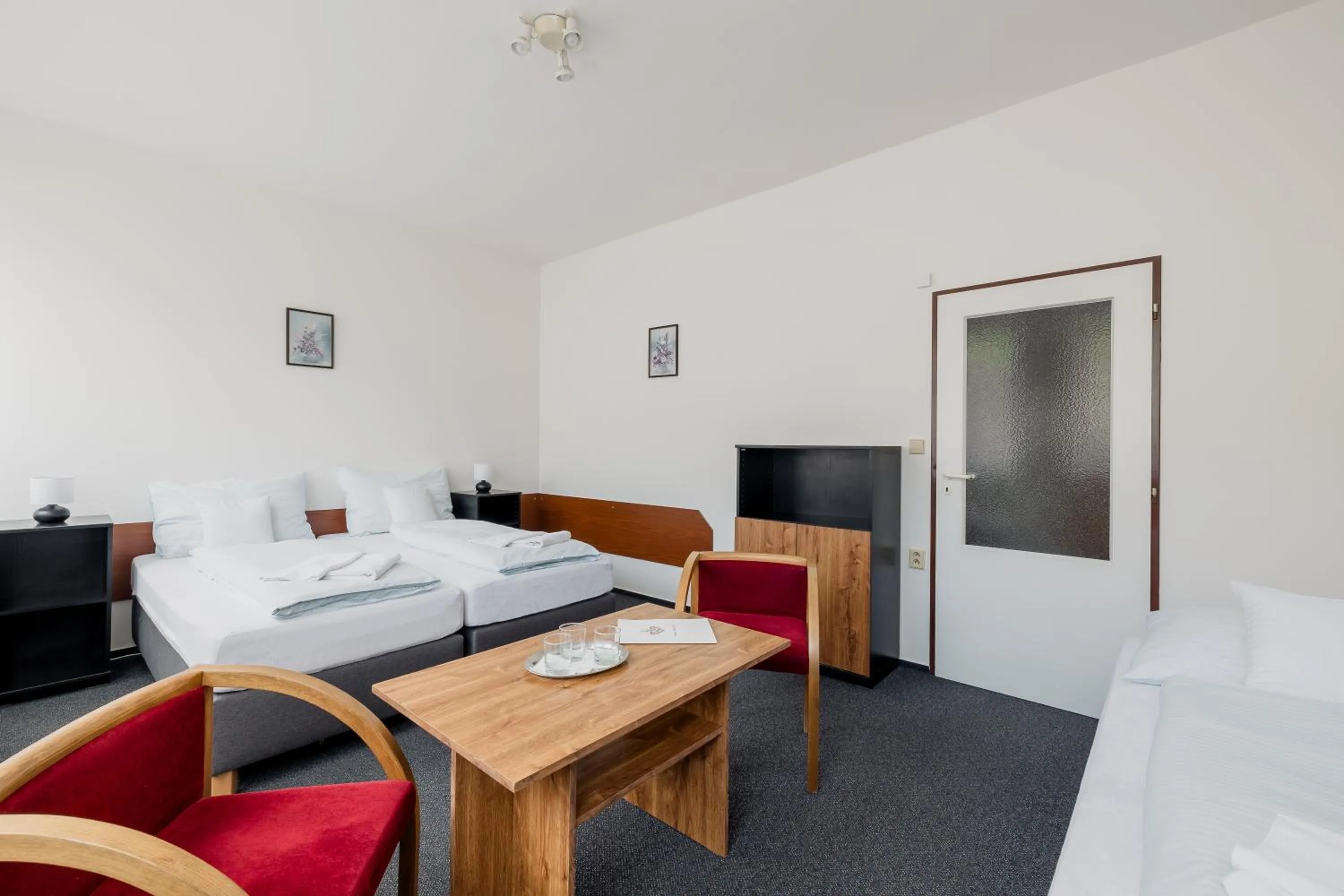 Bedroom, Bed in hotel Dobruška