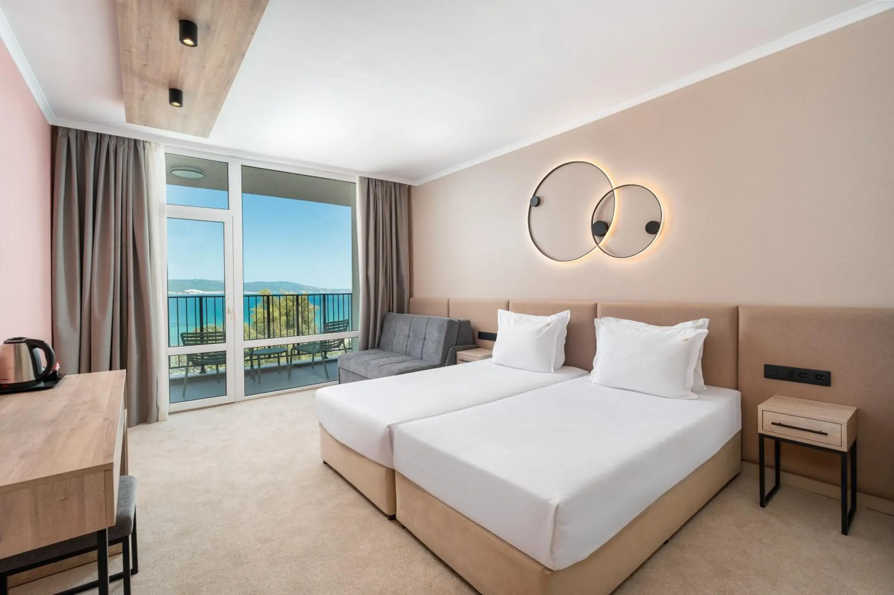 View (from property/room), Bed in Festa Panorama Hotel View (from property/room), Bed in Festa Panorama Hotel