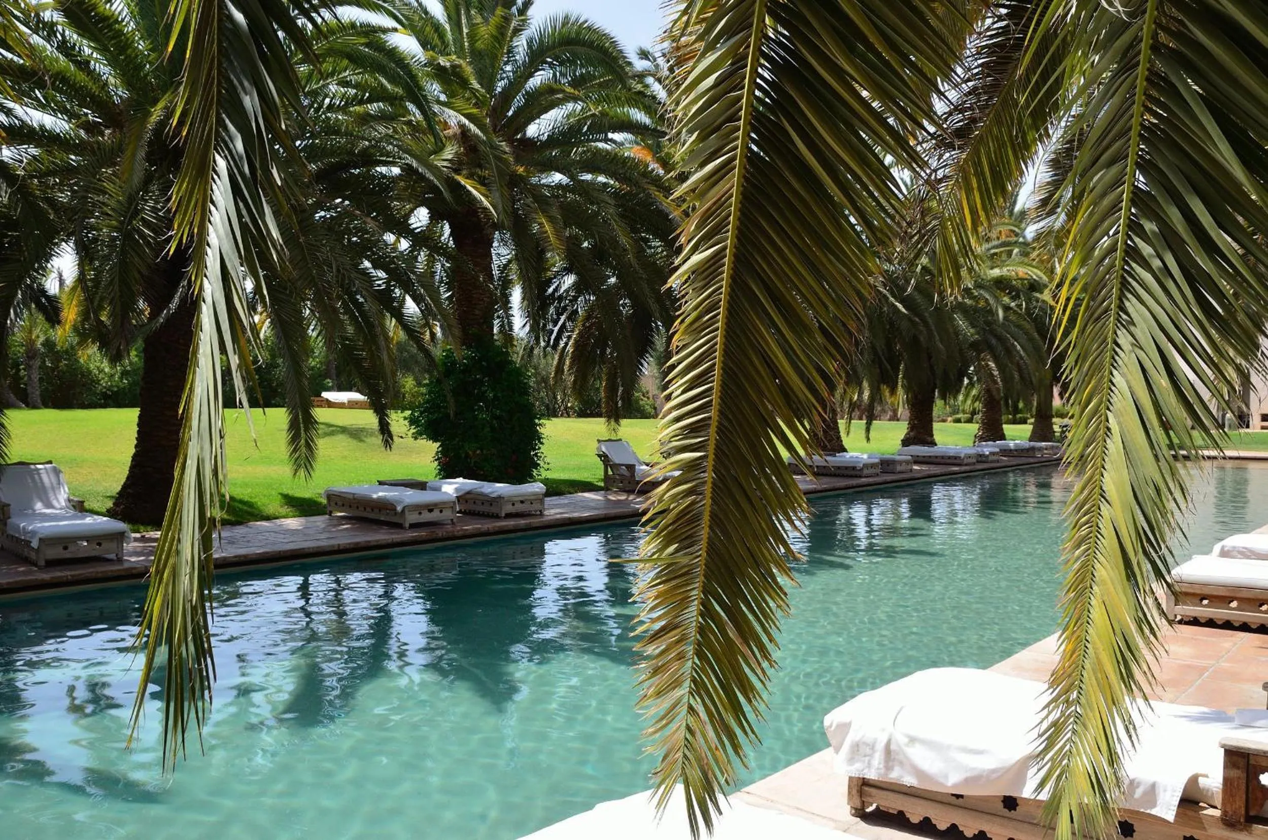 Swimming pool in Ksar Char-Bagh Small Luxury Hotels