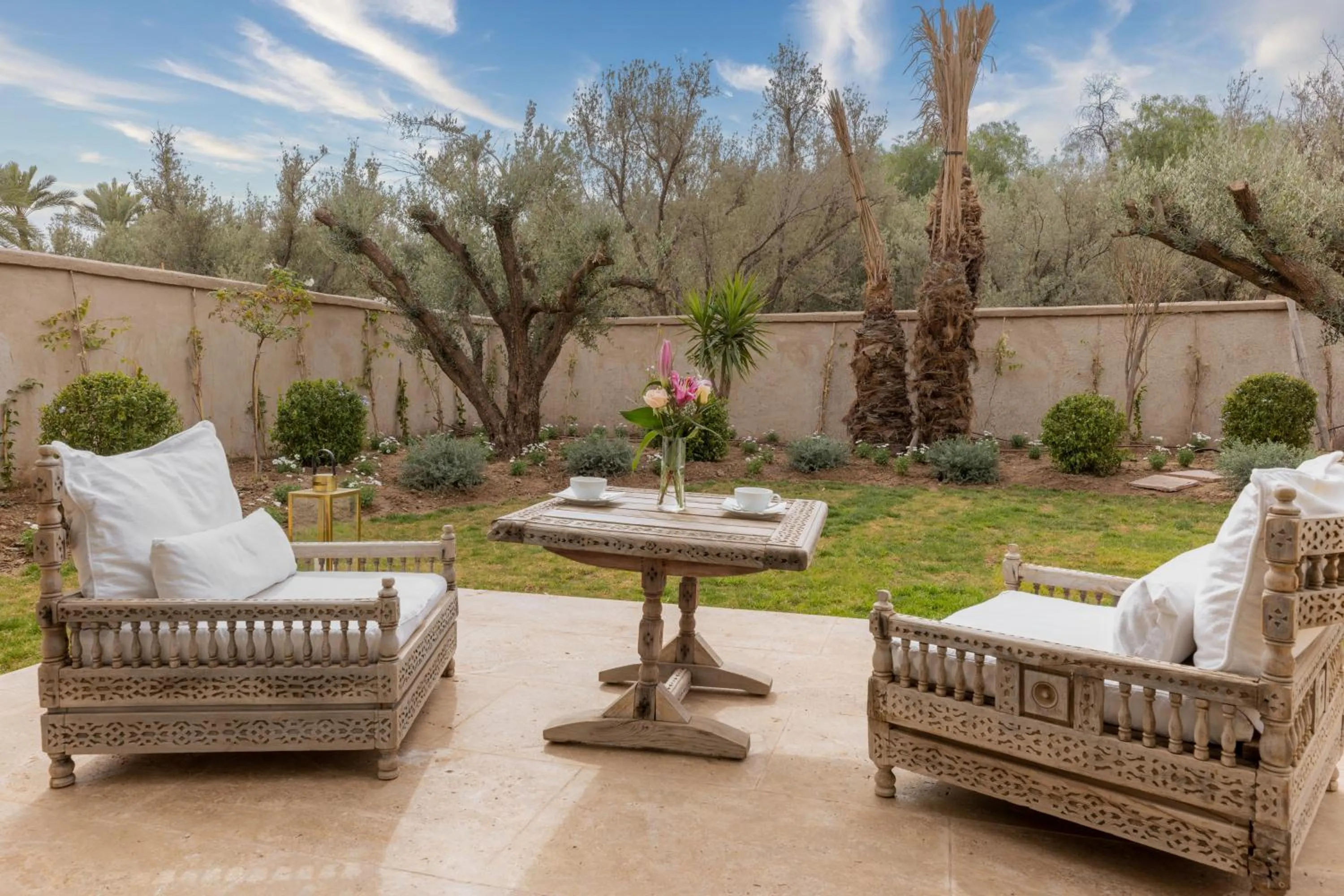 Garden in Ksar Char-Bagh Small Luxury Hotels