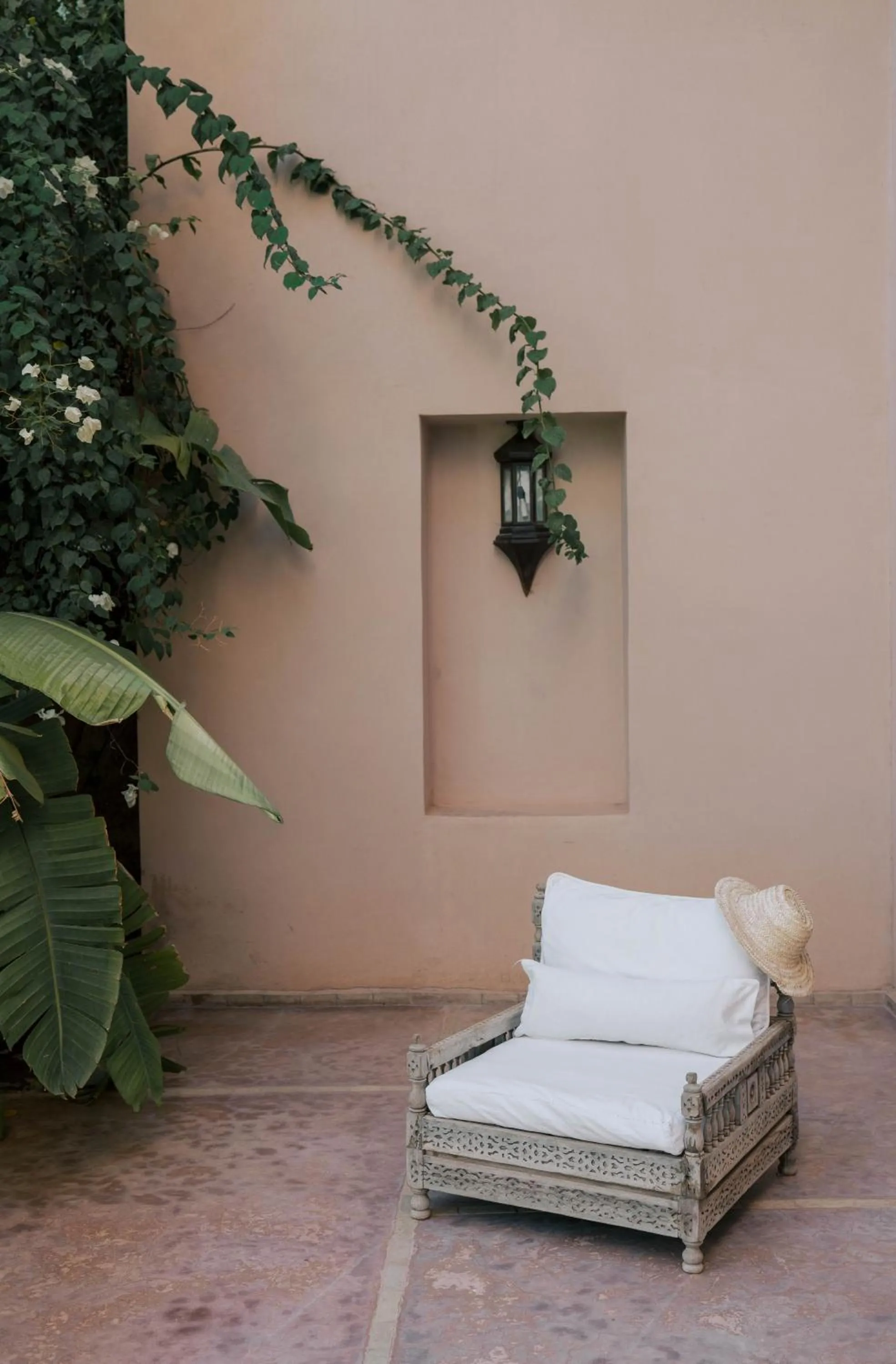 Patio in Ksar Char-Bagh Small Luxury Hotels