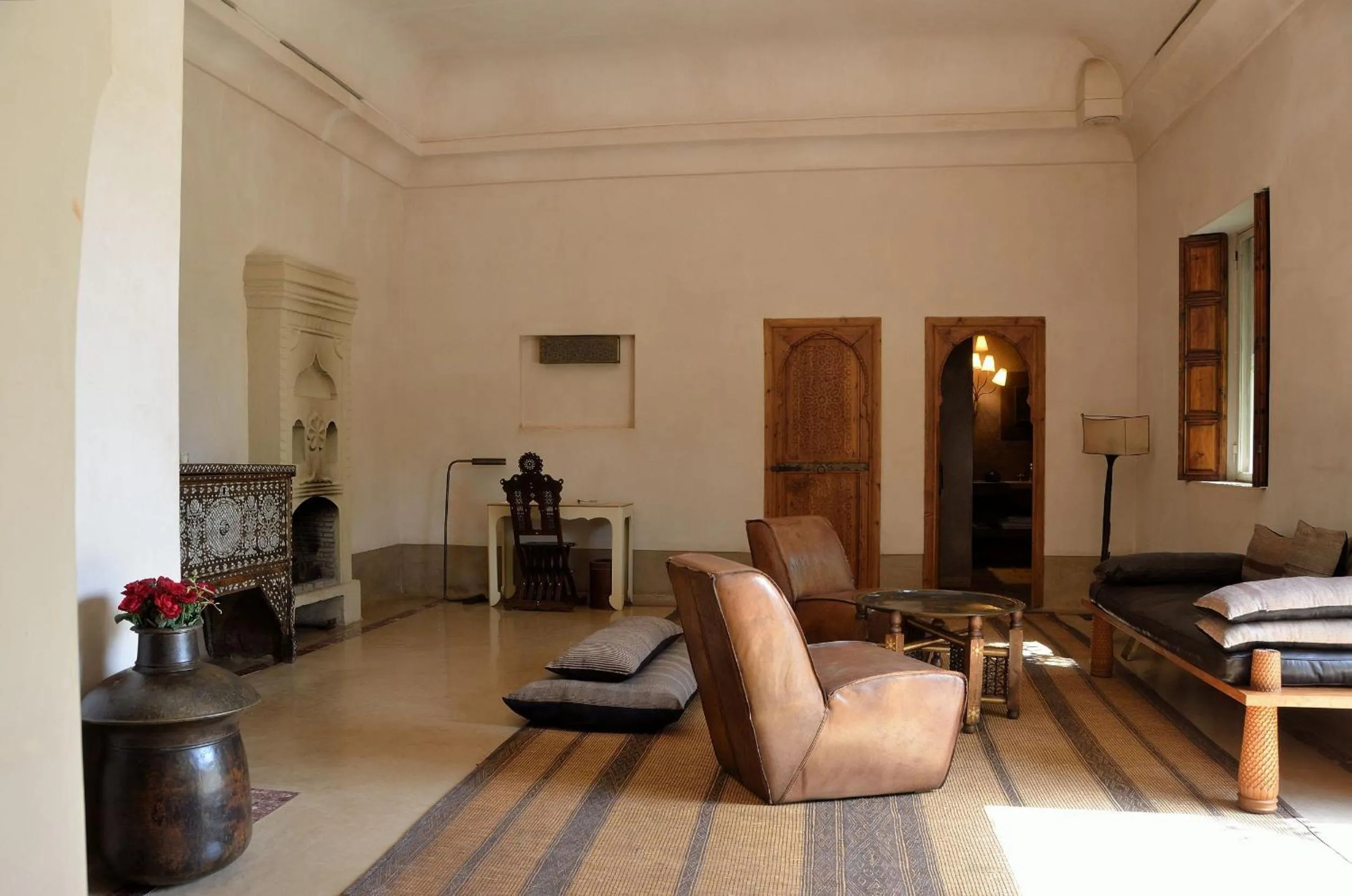 Seating area in Ksar Char-Bagh Small Luxury Hotels