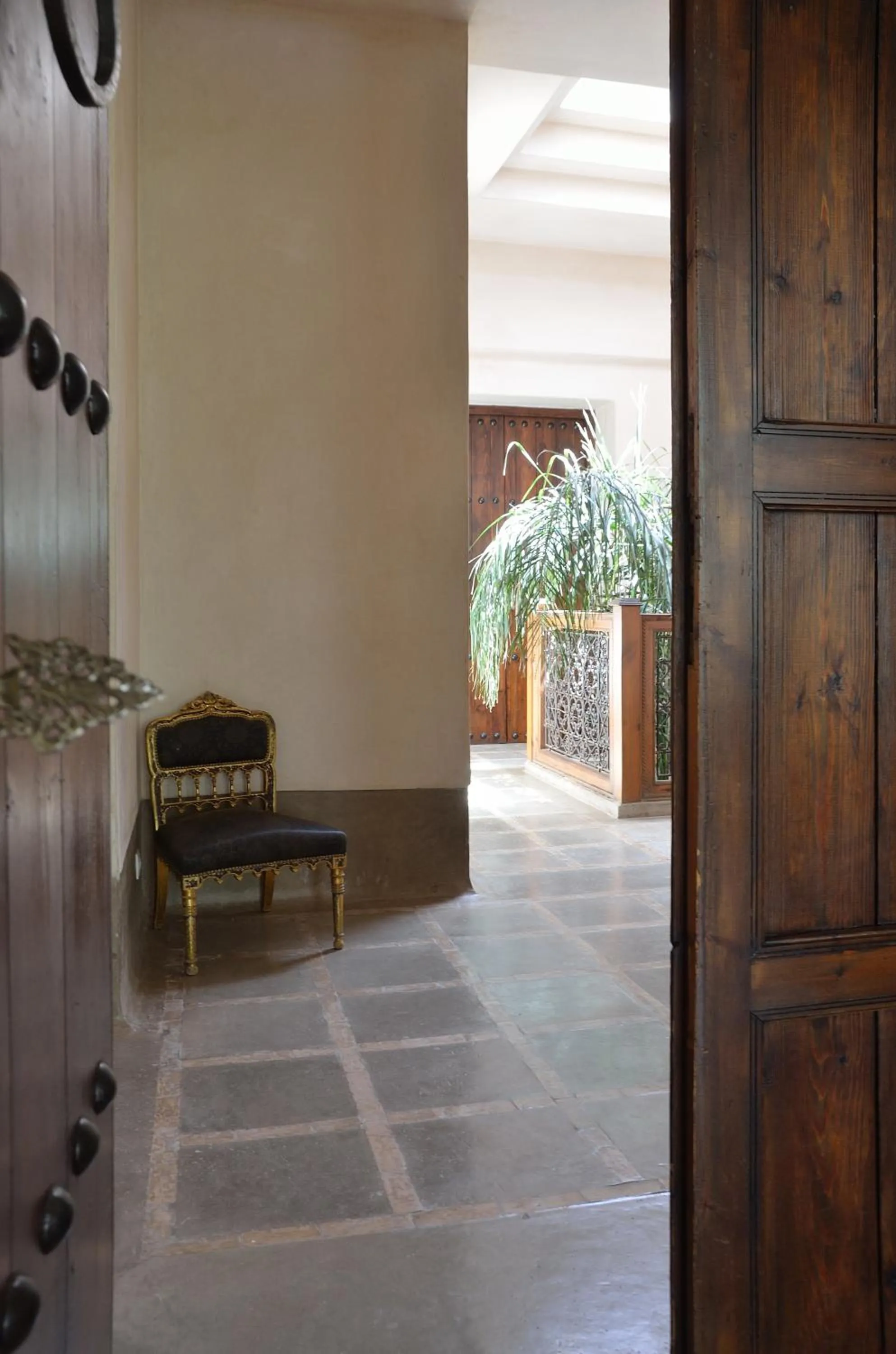 Seating area in Ksar Char-Bagh Small Luxury Hotels