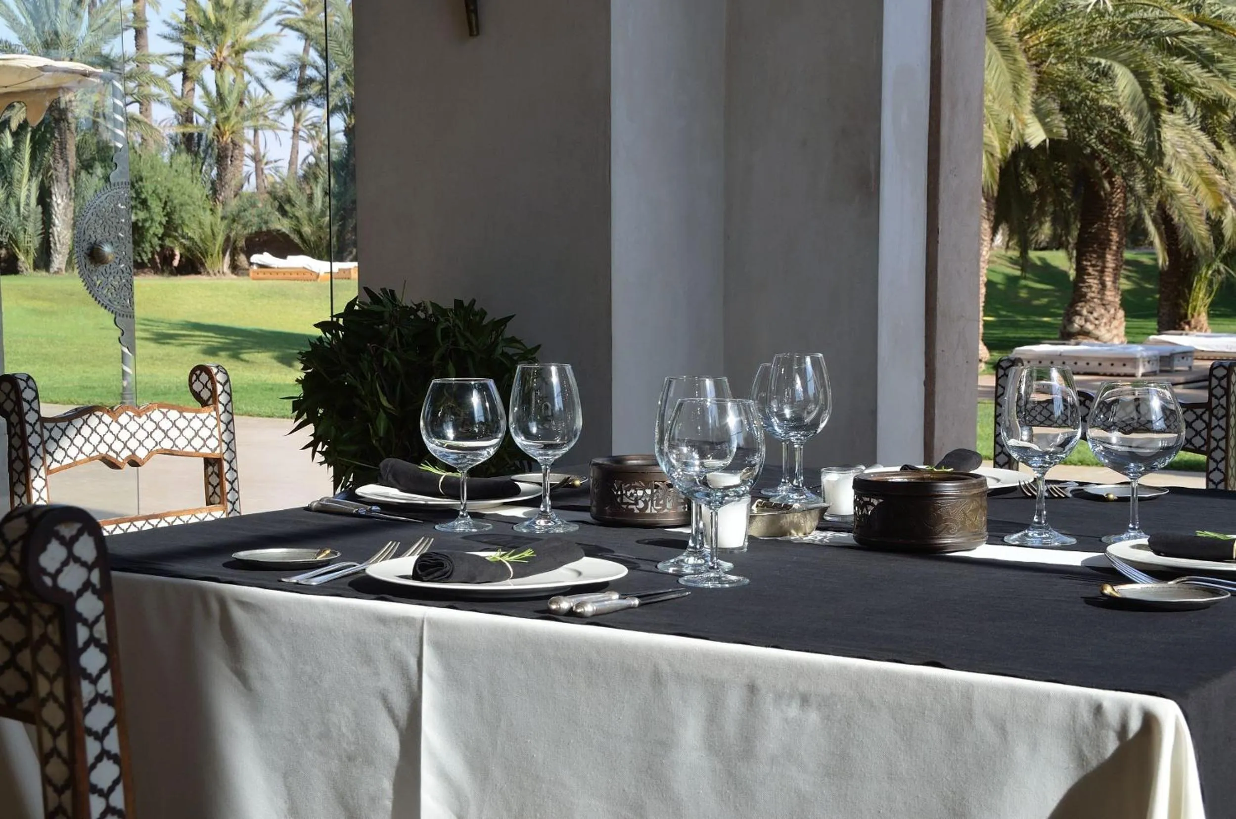 Dining area in Ksar Char-Bagh Small Luxury Hotels