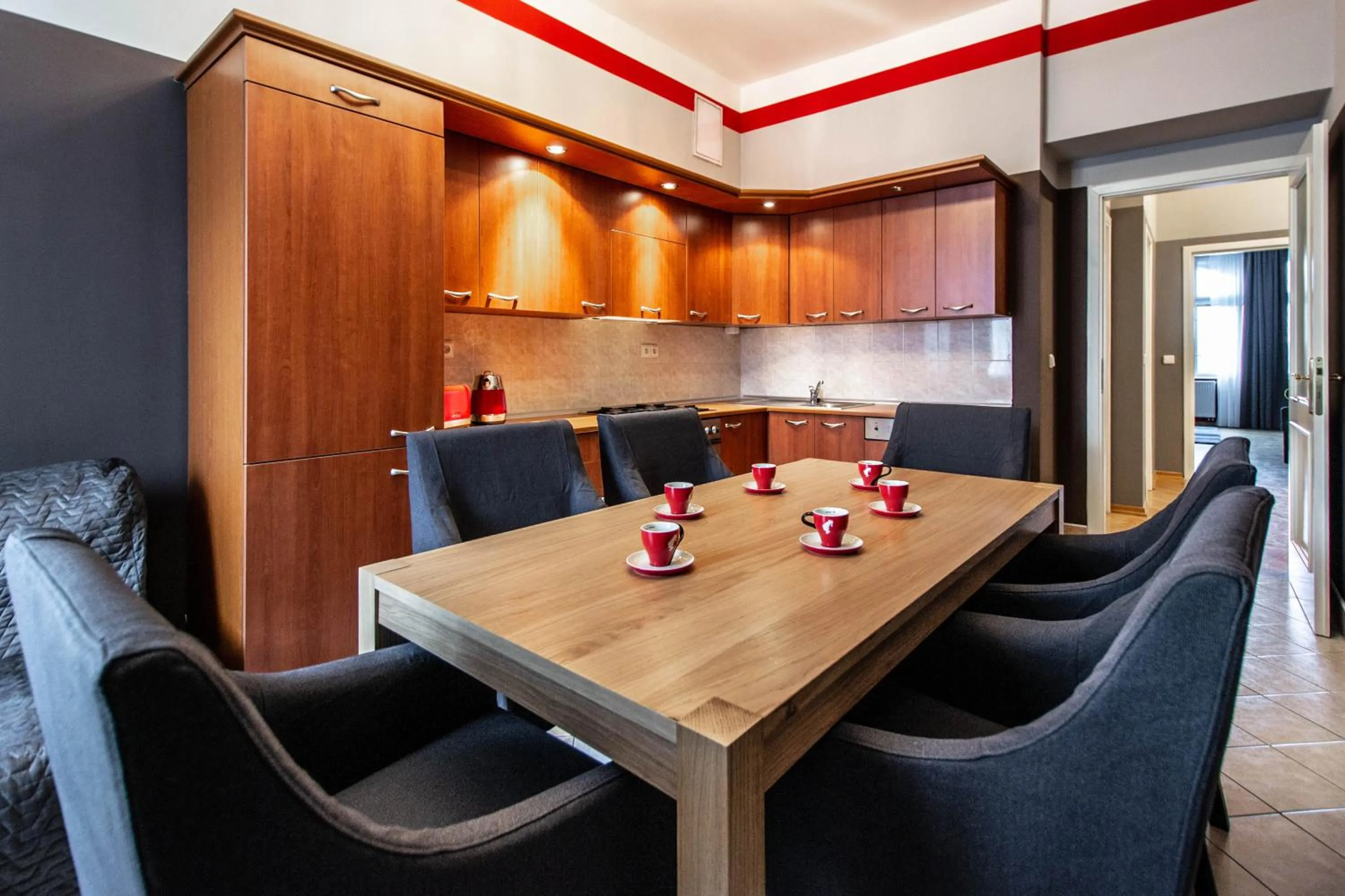 Kitchen or kitchenette in Garden Apartments