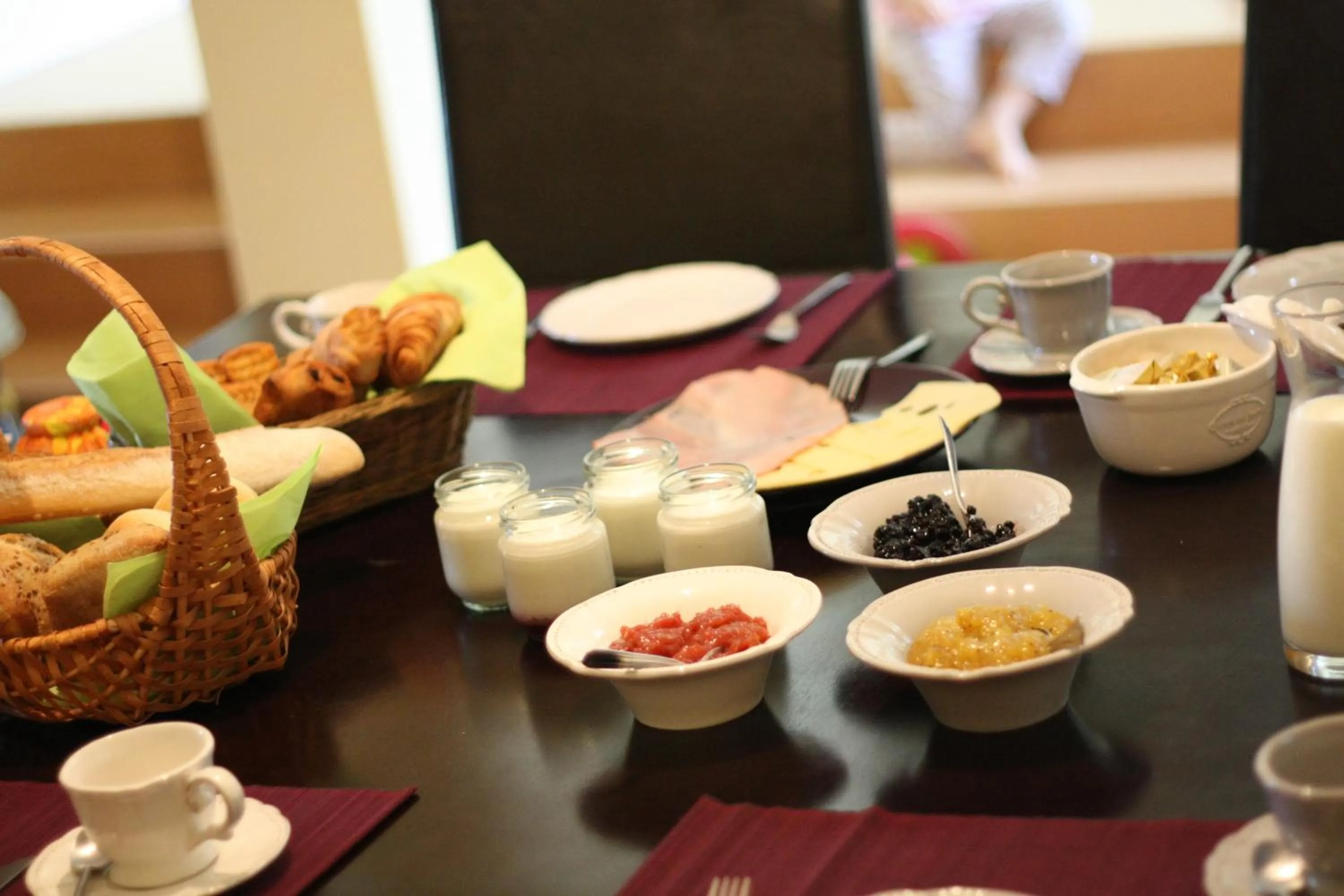 Continental breakfast in Villa Maria