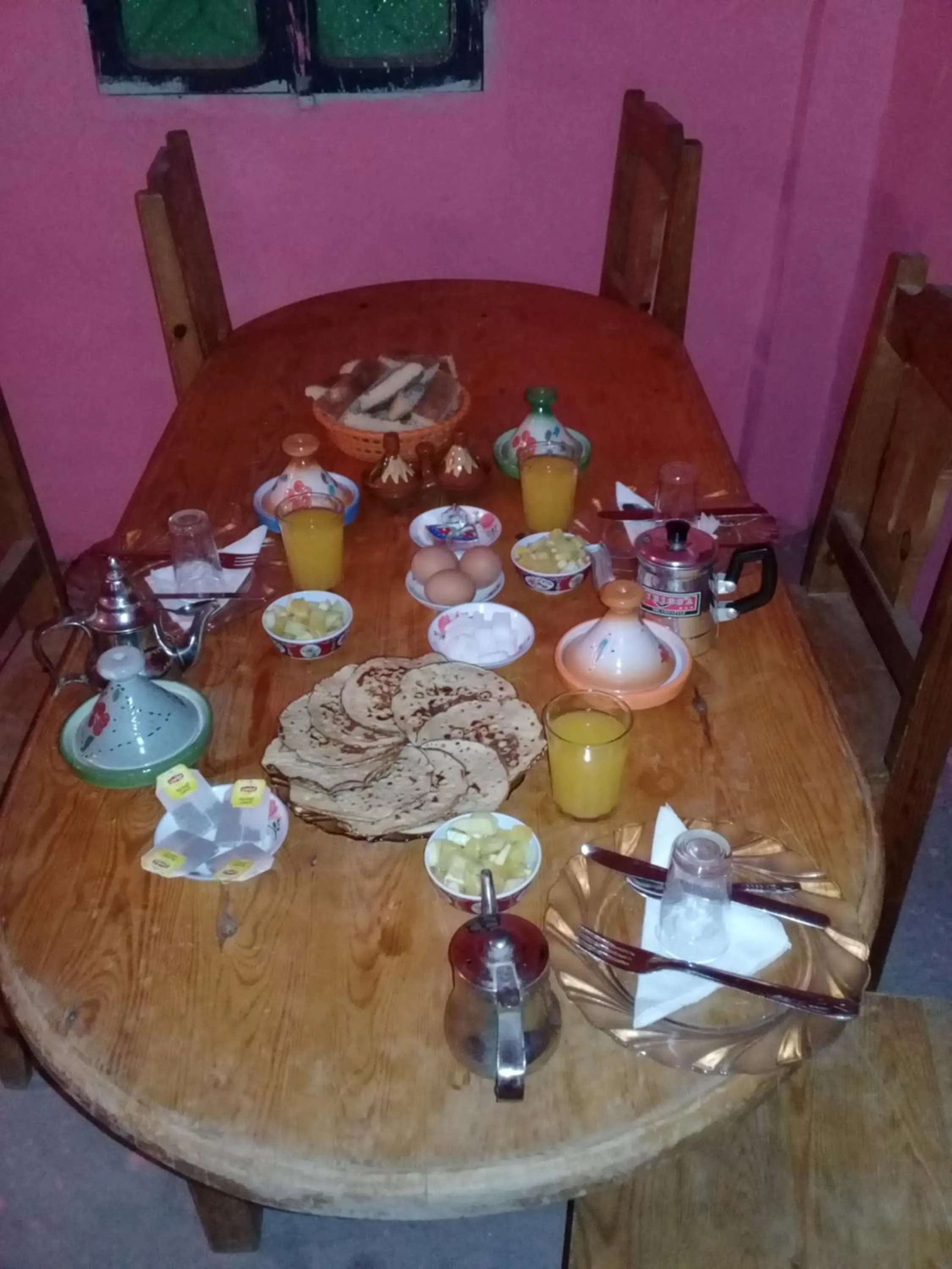 Breakfast in Auberge Restaurant Les Coquelicots