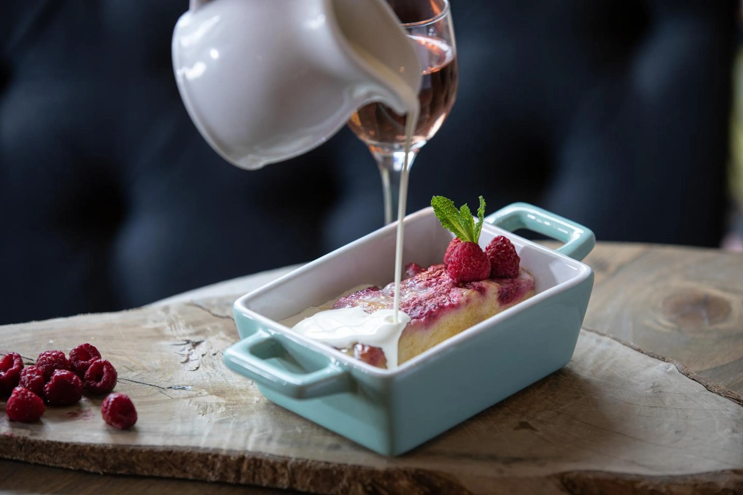 Food and drinks in The Craster Arms Hotel in Beadnell