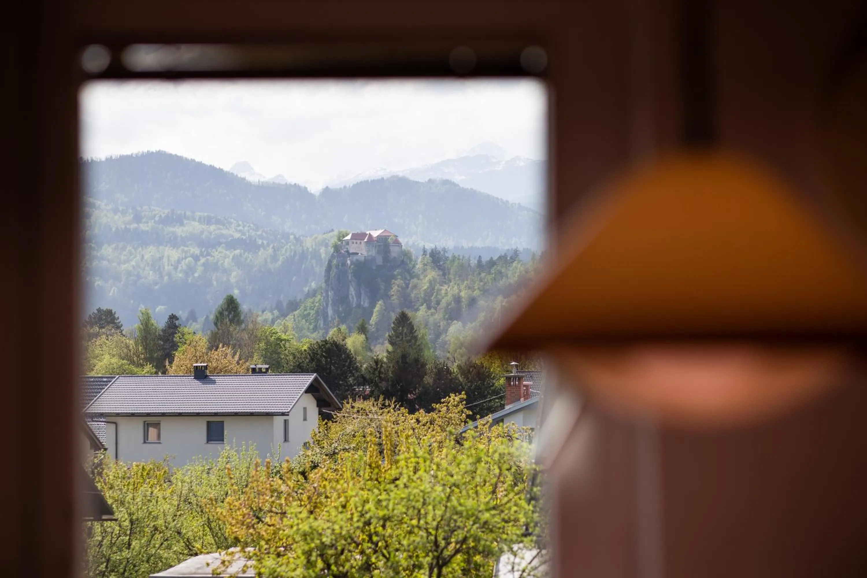 Mountain view in Hostel LakeBled