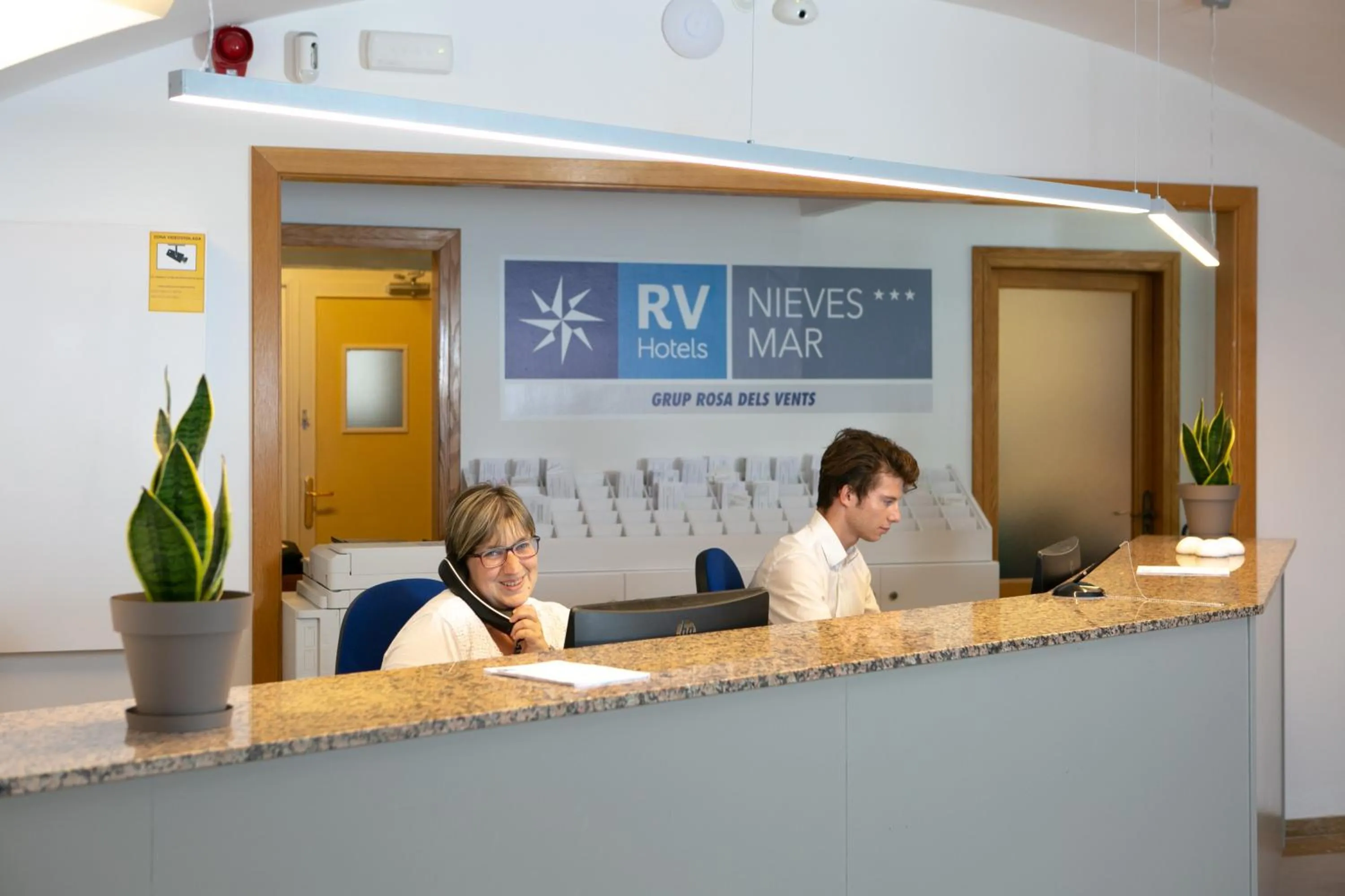 Lobby or reception in RVHotels Nieves Mar