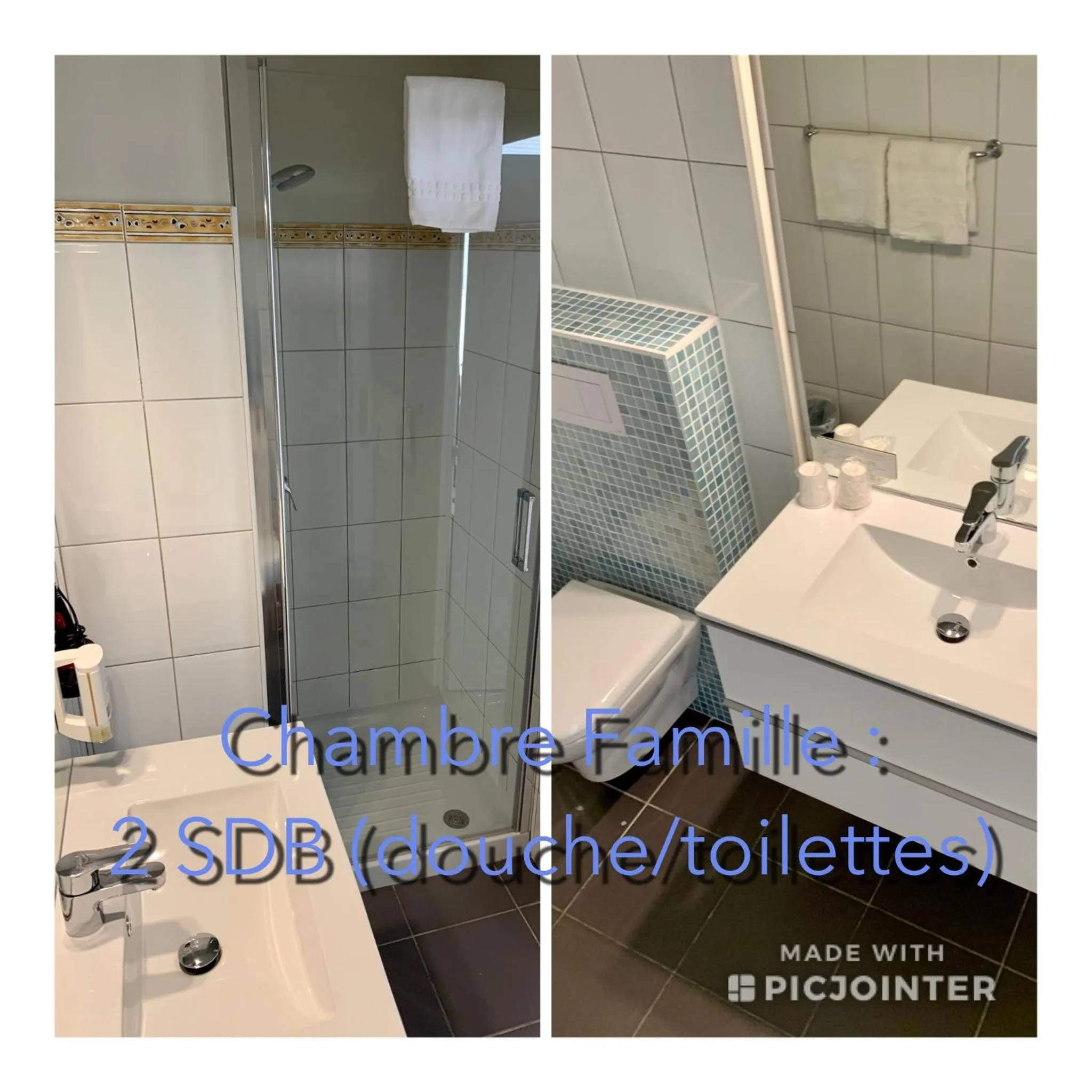 Bathroom in Hotel Le Petit Baigneur Palavas Plage