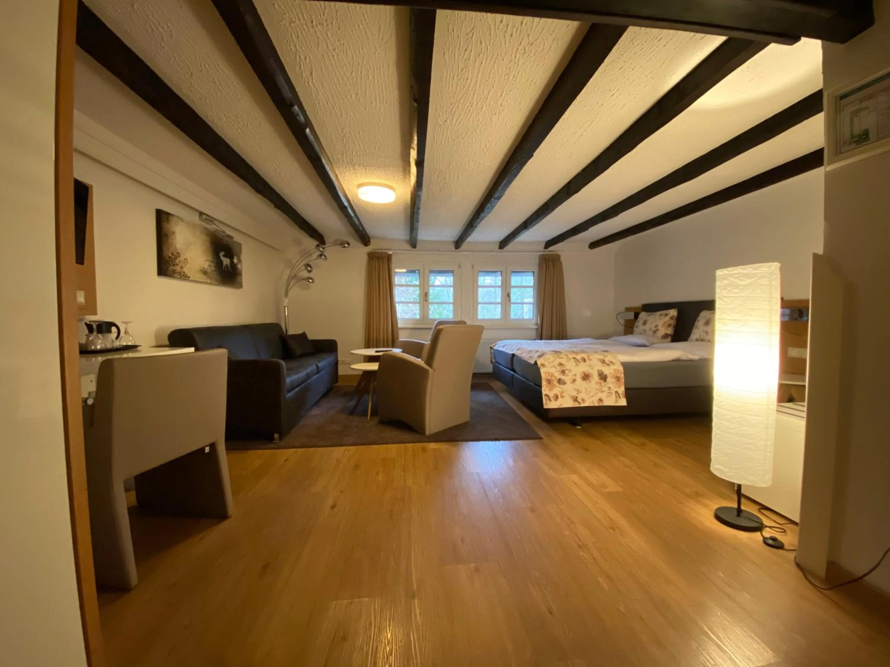 Photo of the whole room, Bed in Hotel & Gastropark Loemühle