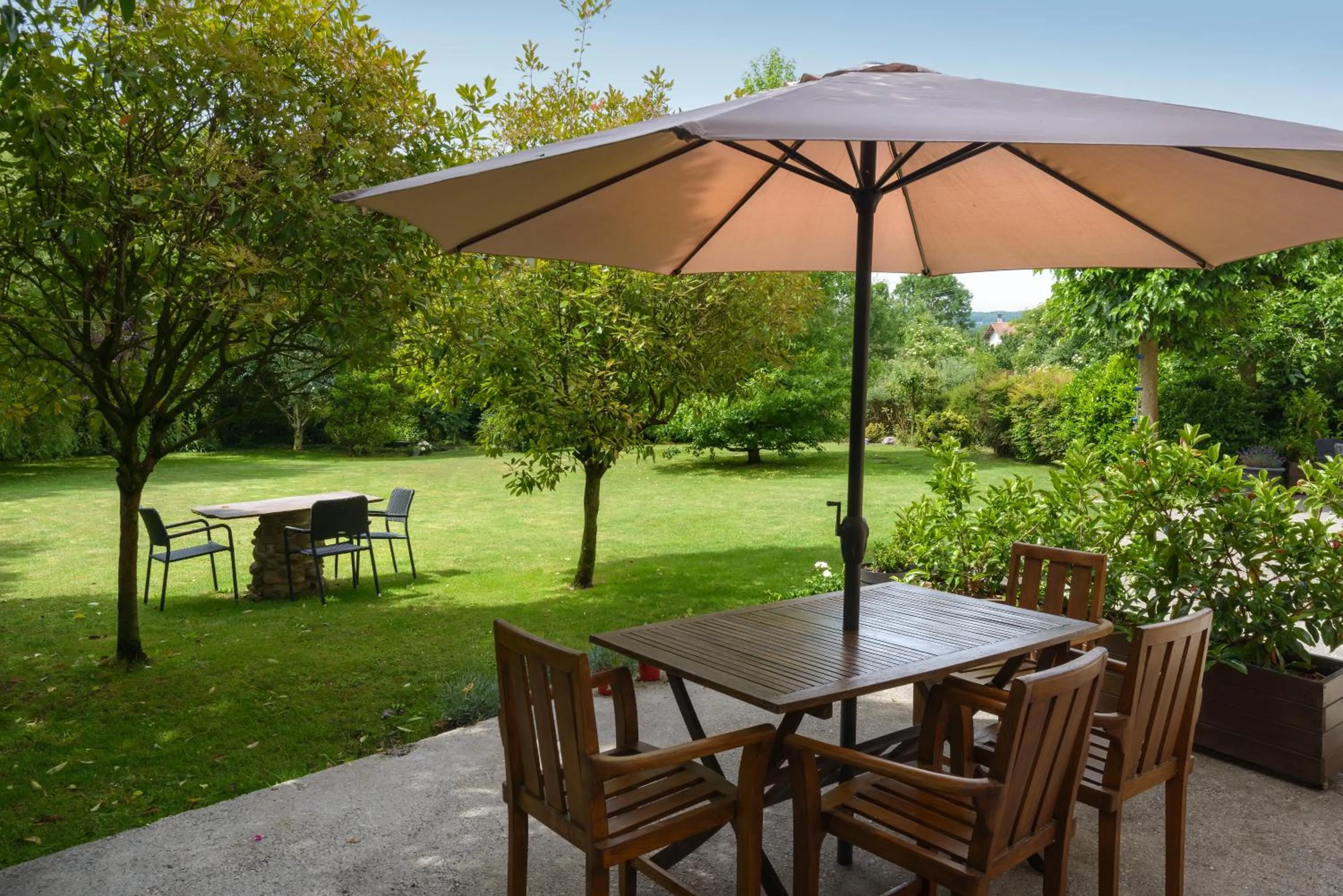 Patio in Hotel Rural Iribarnia