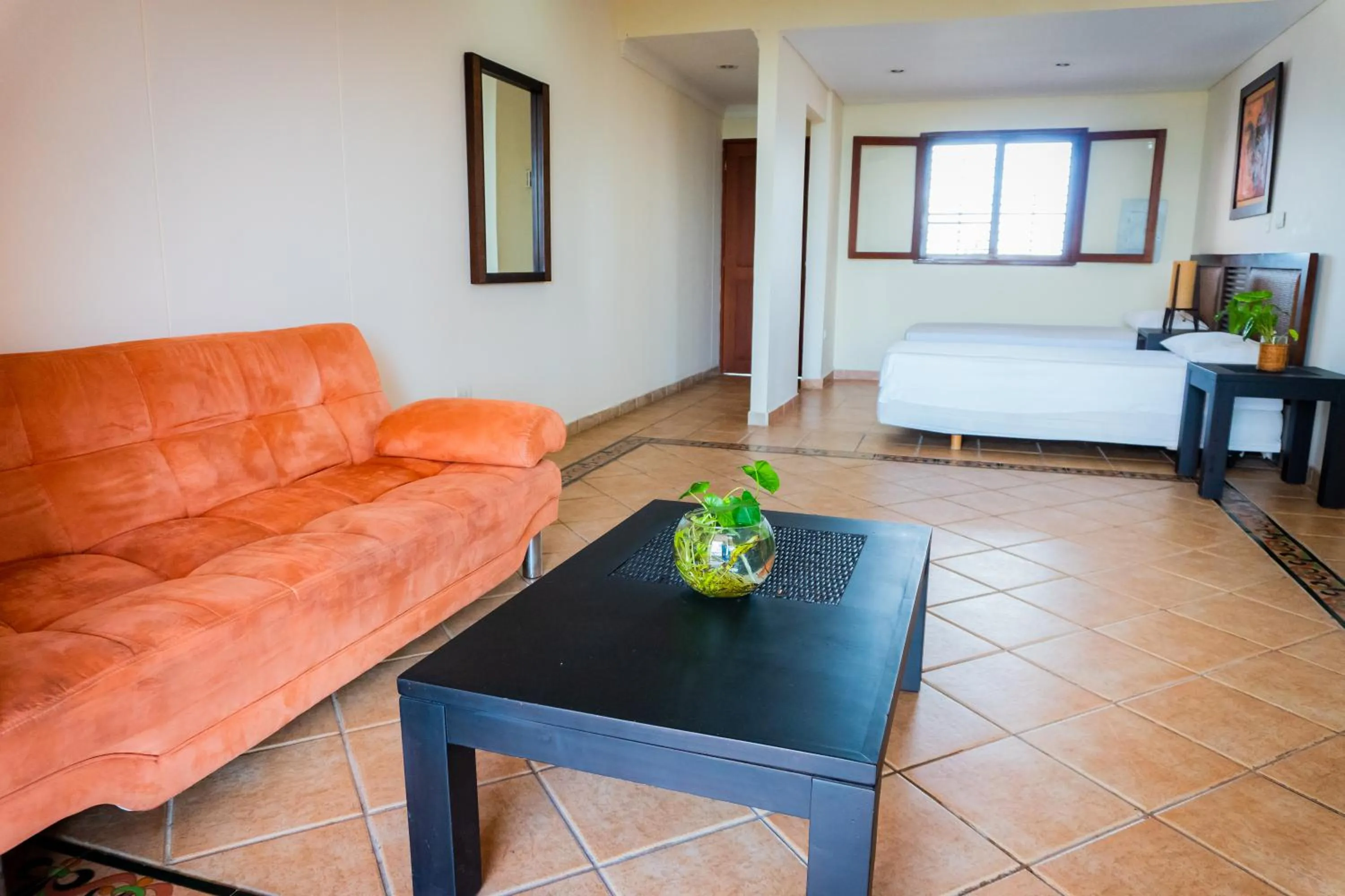 Bed in Hotel Peñon Suites