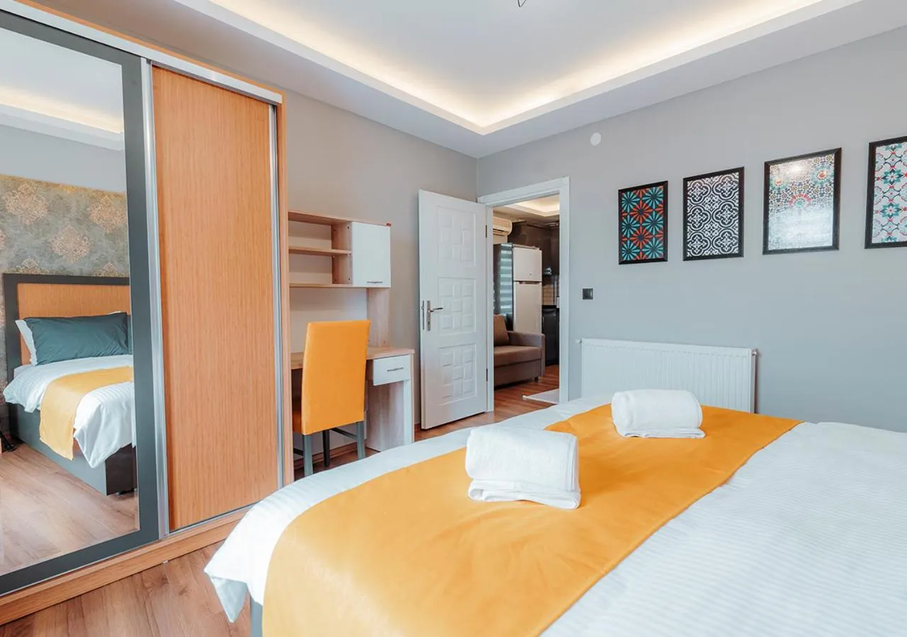 Bedroom, Bed in Umut Apartments