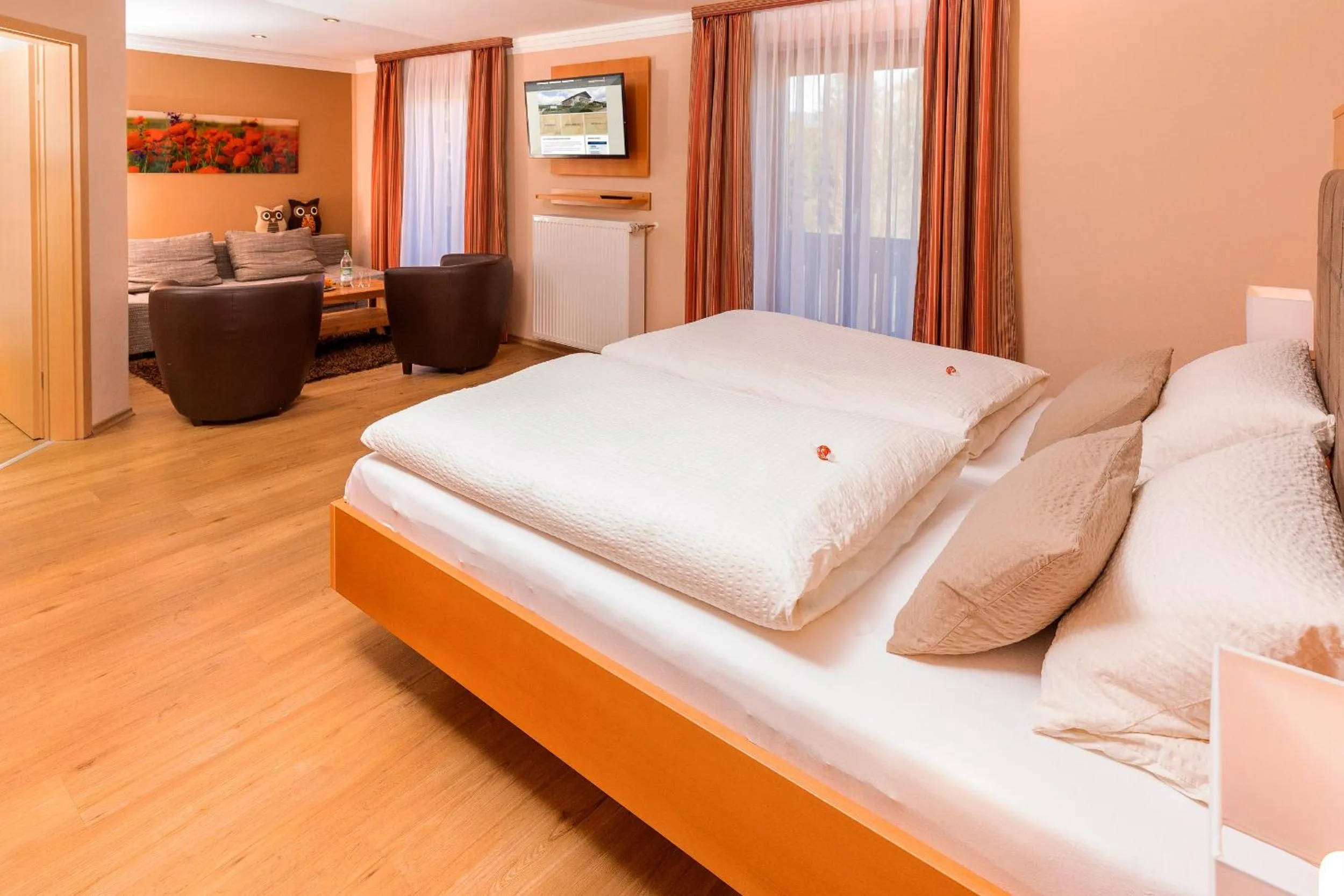 TV and multimedia, Bed in Pension Silberbauer