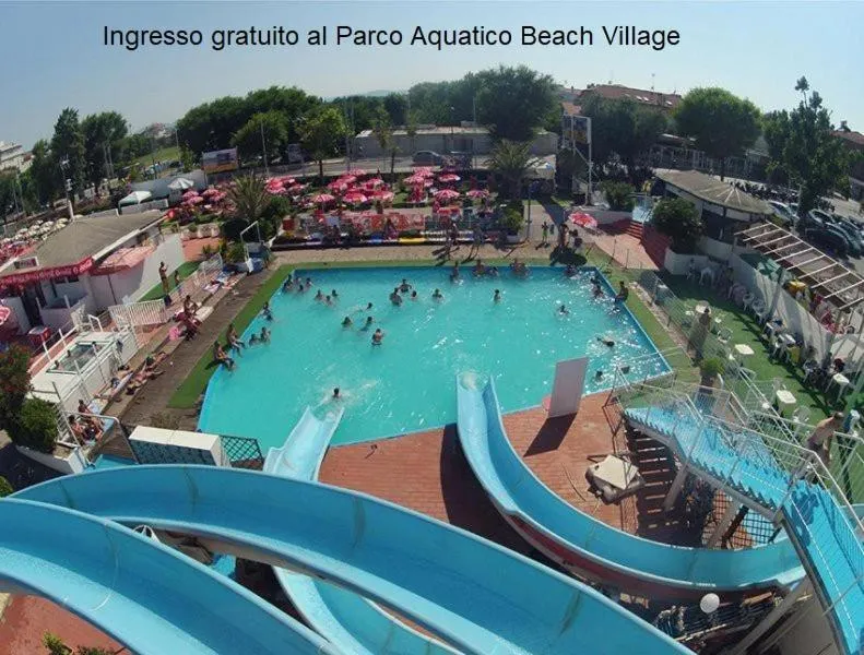 Aqua park in Hotel Moresco Riccione - Piscina Beach Village