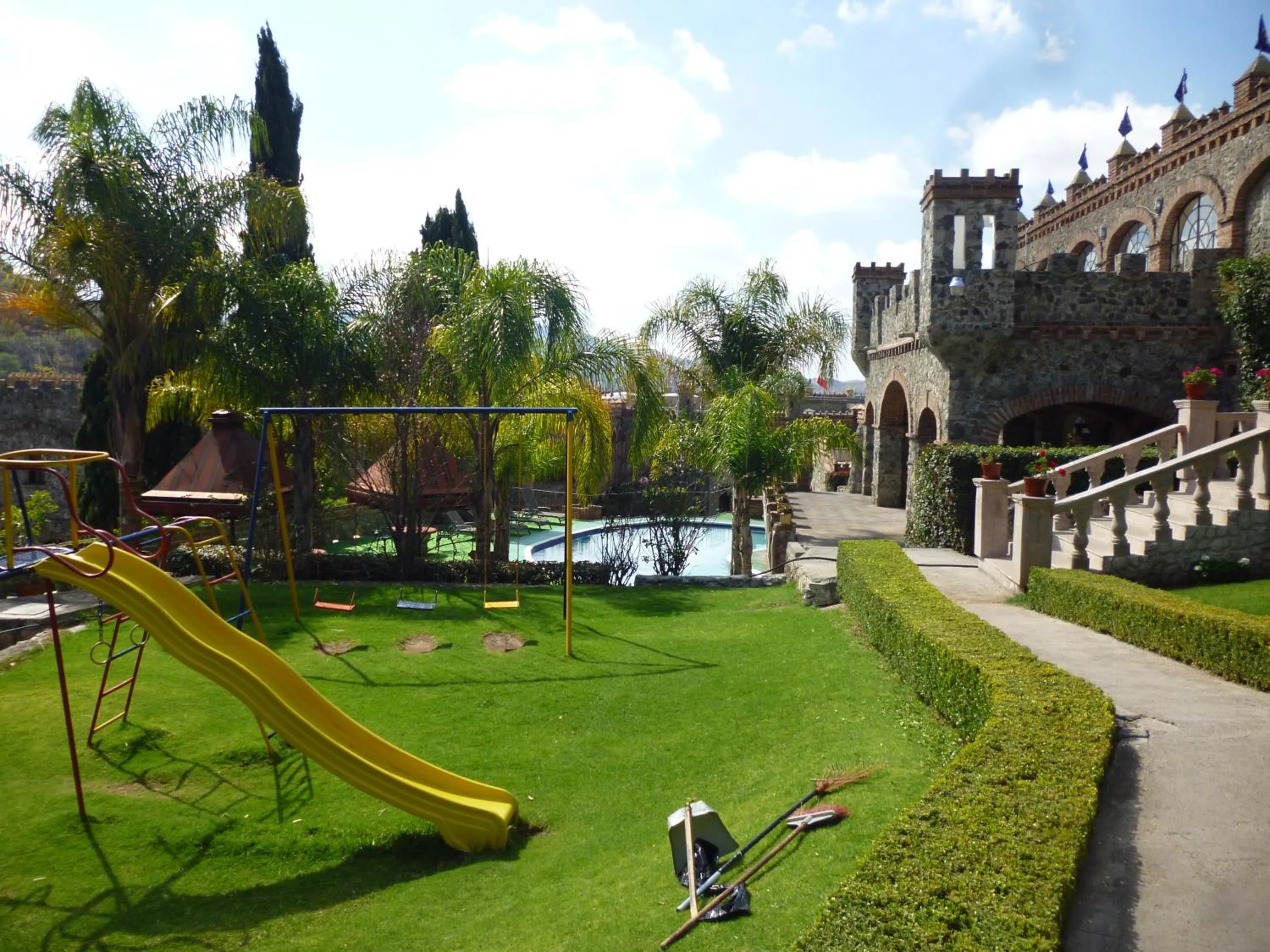 Children play ground in Hotel Castillo de Santa Cecilia