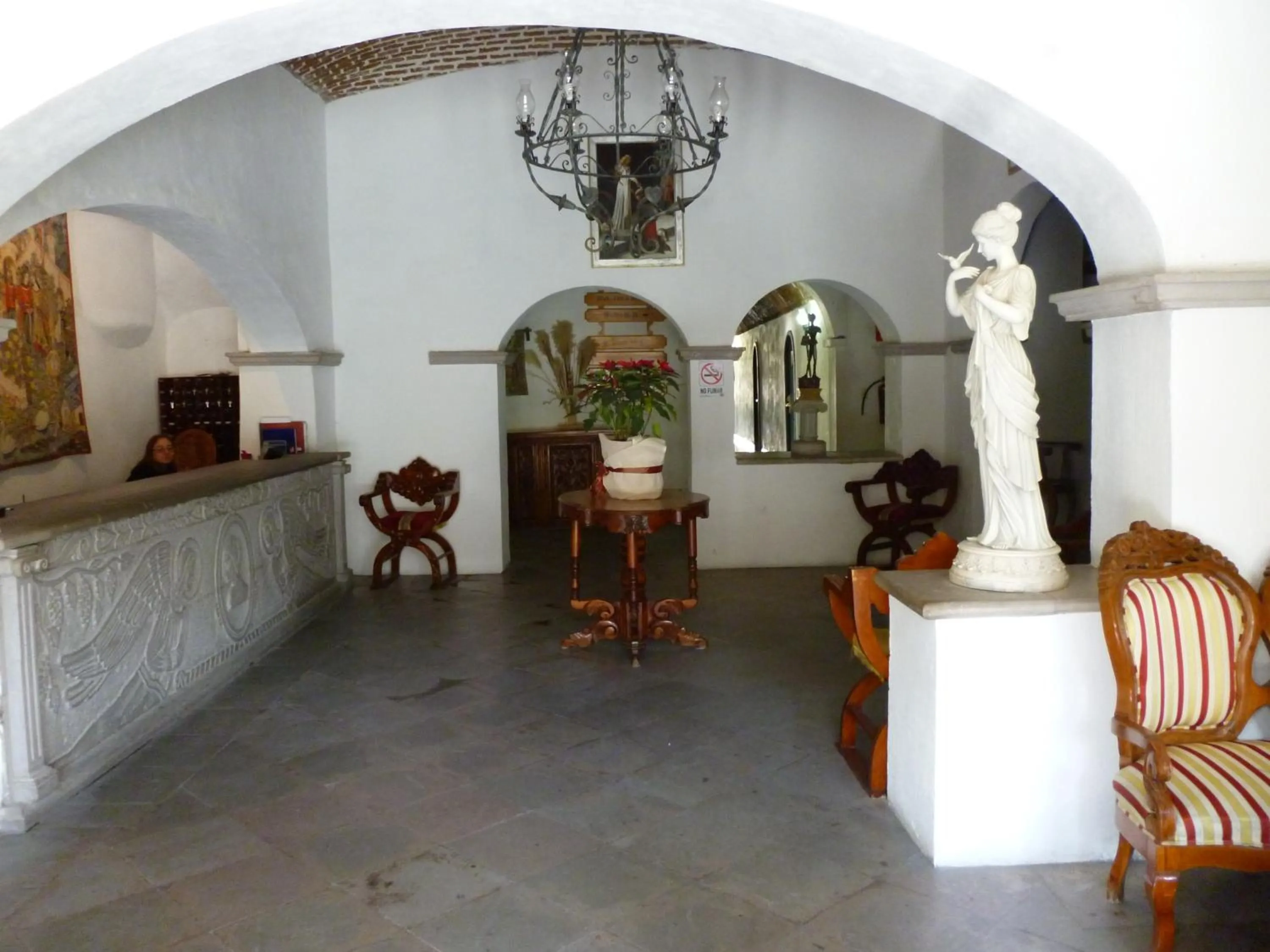 Lobby or reception in Hotel Castillo de Santa Cecilia