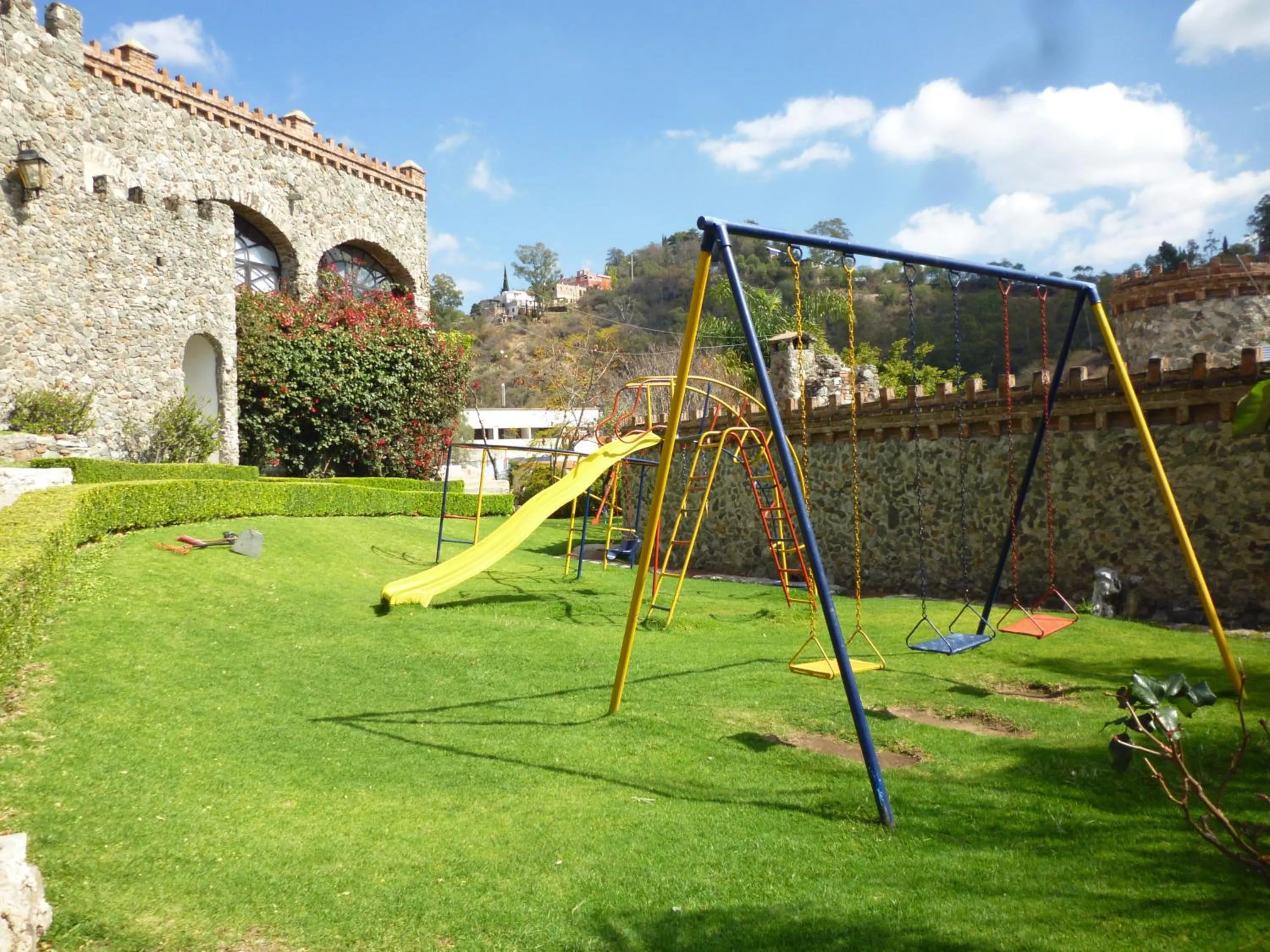 Children play ground in Hotel Castillo de Santa Cecilia