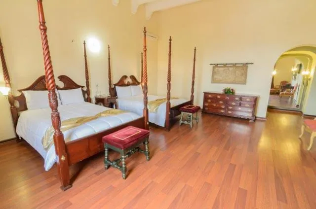 Bed in Hotel Castillo de Santa Cecilia