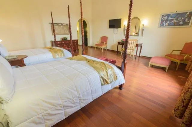 Bed in Hotel Castillo de Santa Cecilia