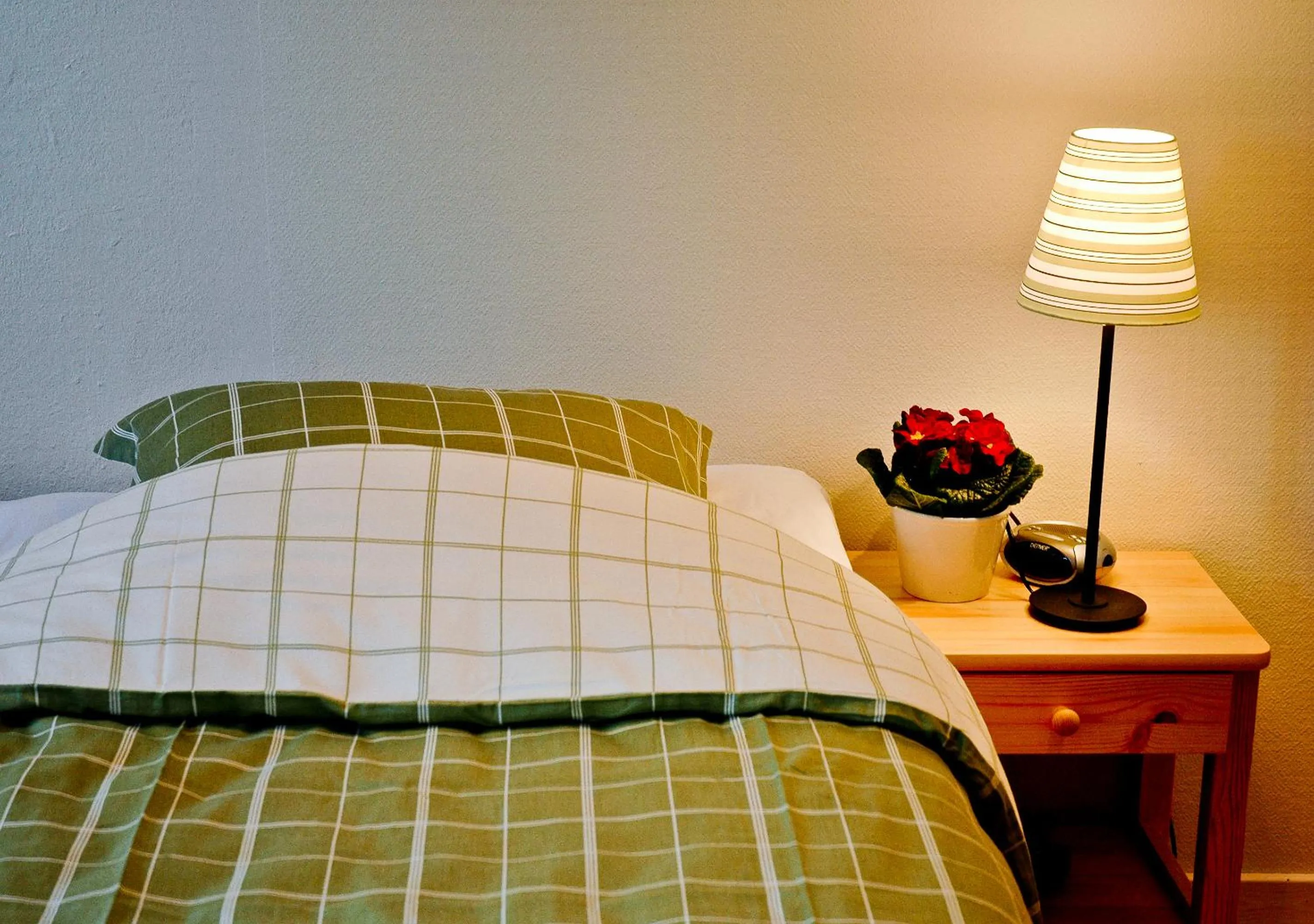 Bed in Hunseröds Bed & Breakfast