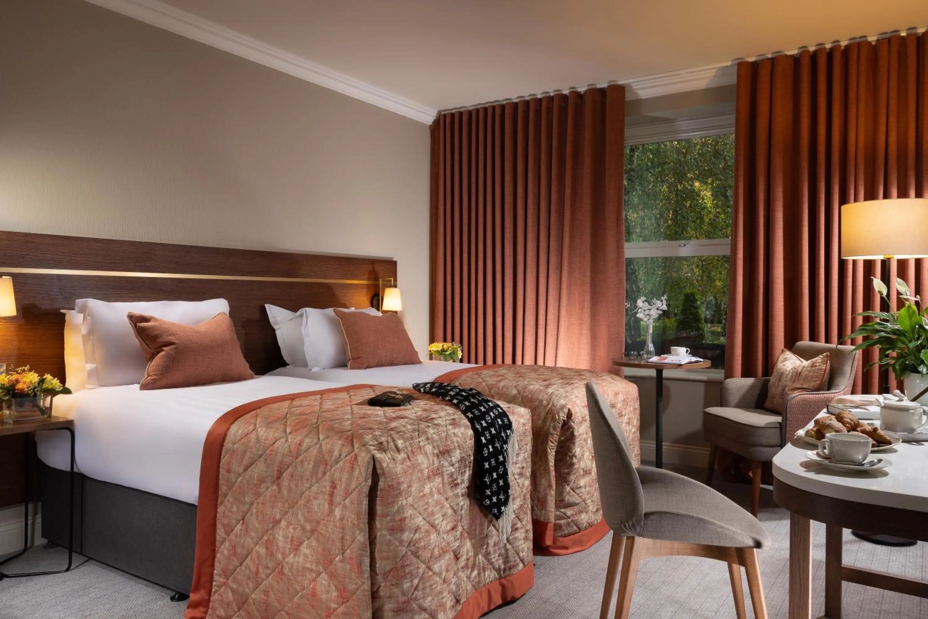 Bed in Tulfarris Hotel and Golf Resort