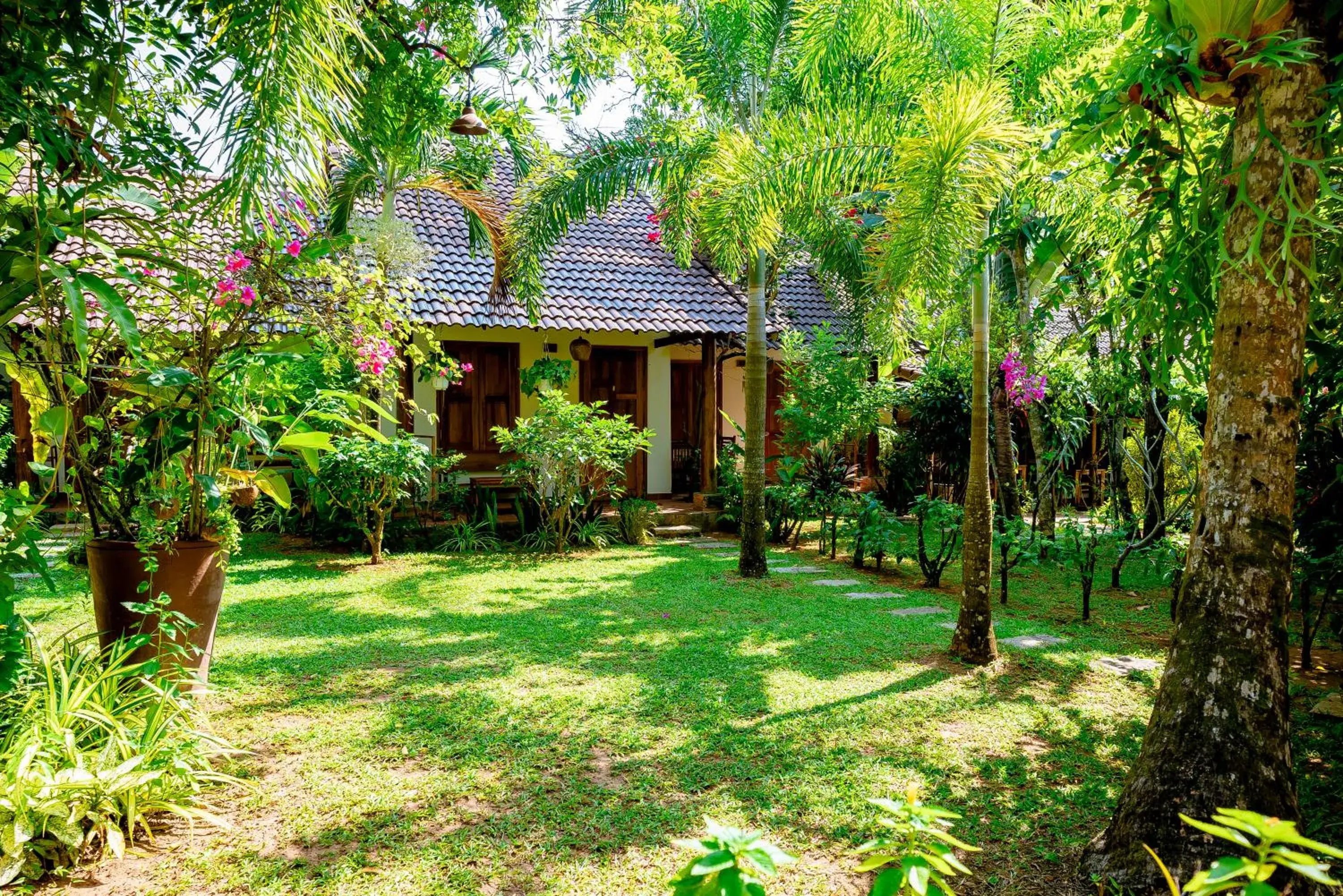 Garden view in La Mer Resort, Phú Quốc Garden view in La Mer Resort, Phú Quốc