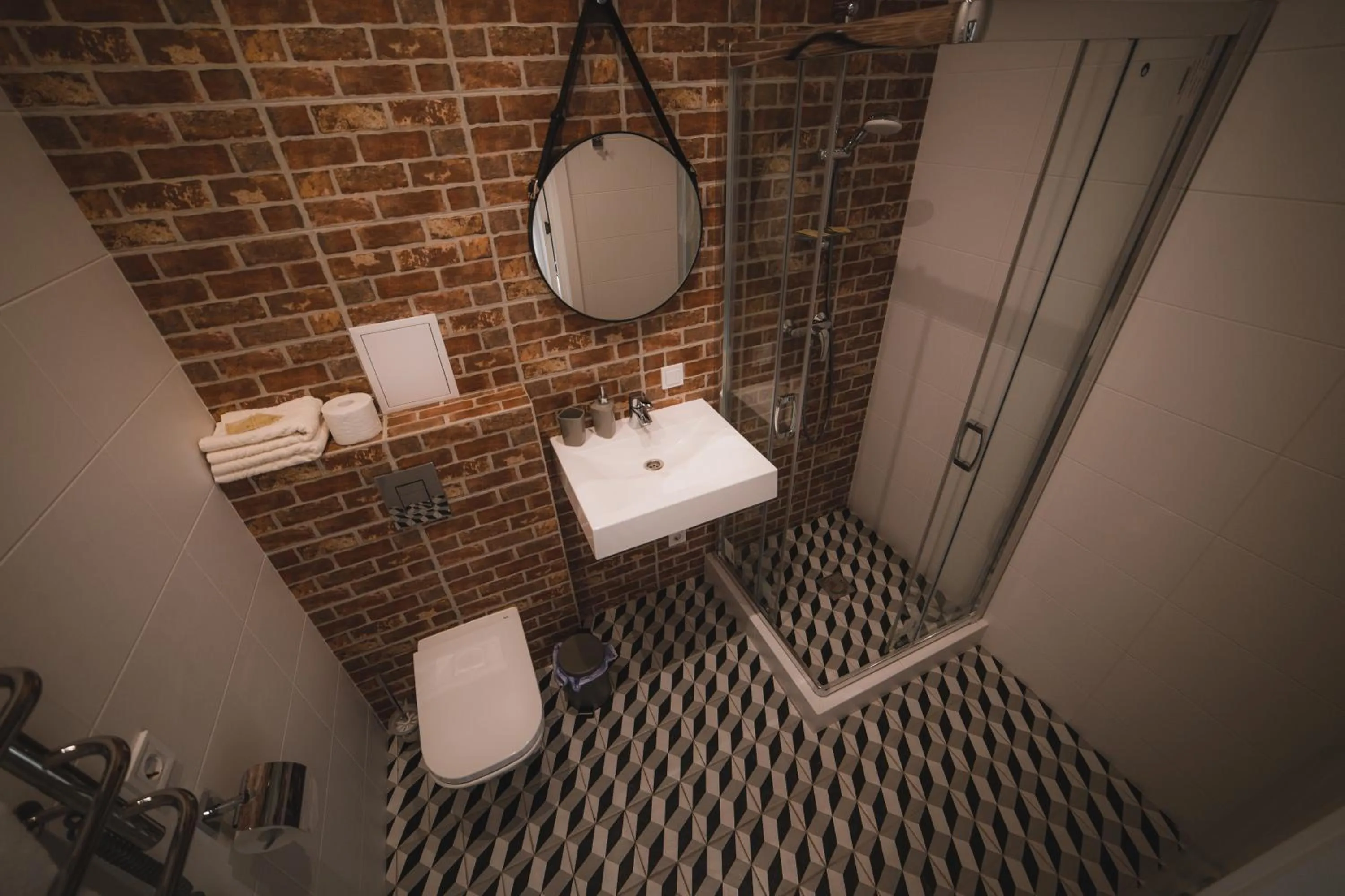 Bathroom in Kostjukowski Apartments Lychakivska 70a