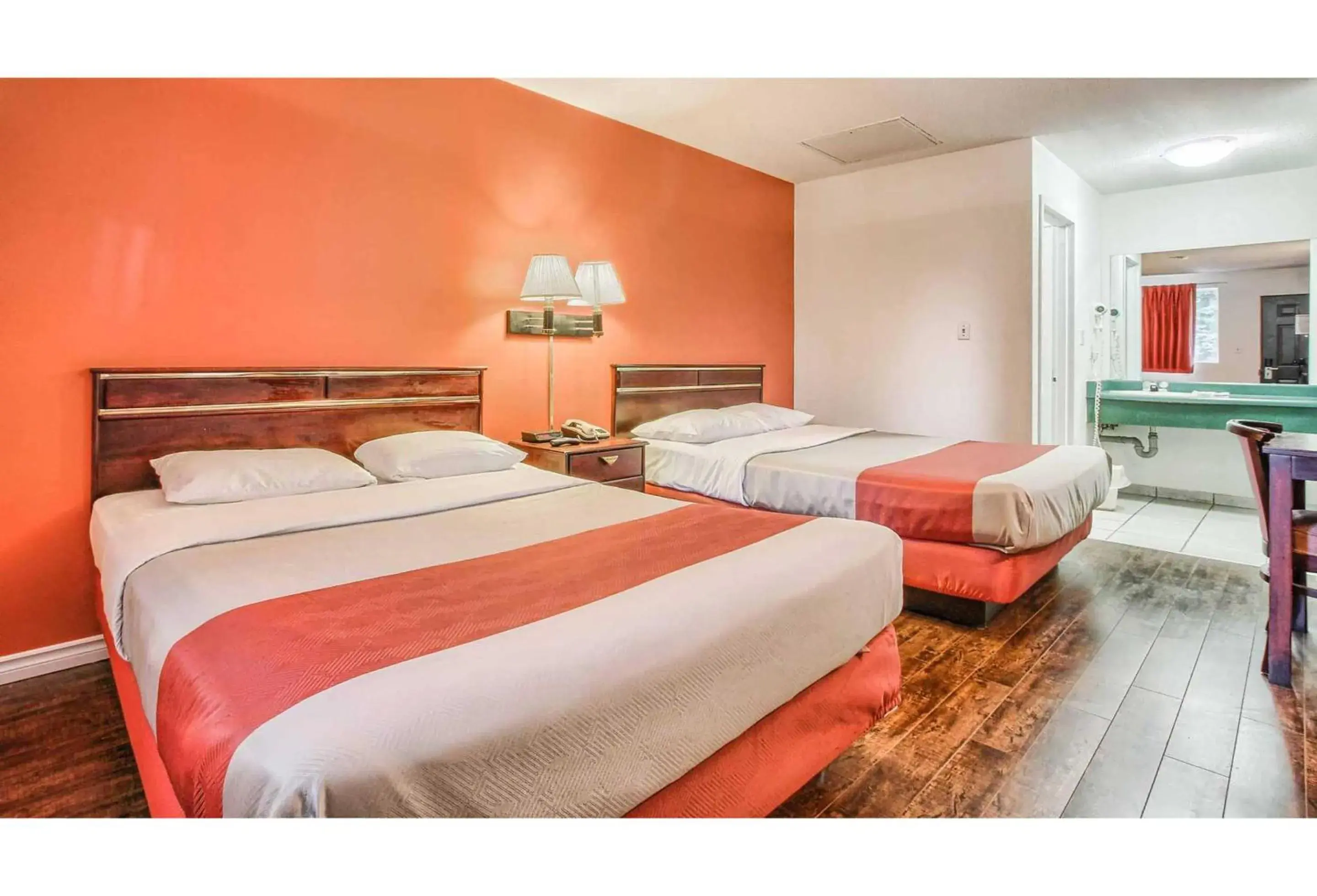 Bedroom, Bed in Motel 6-Windsor, ON Bedroom, Bed in Motel 6-Windsor, ON