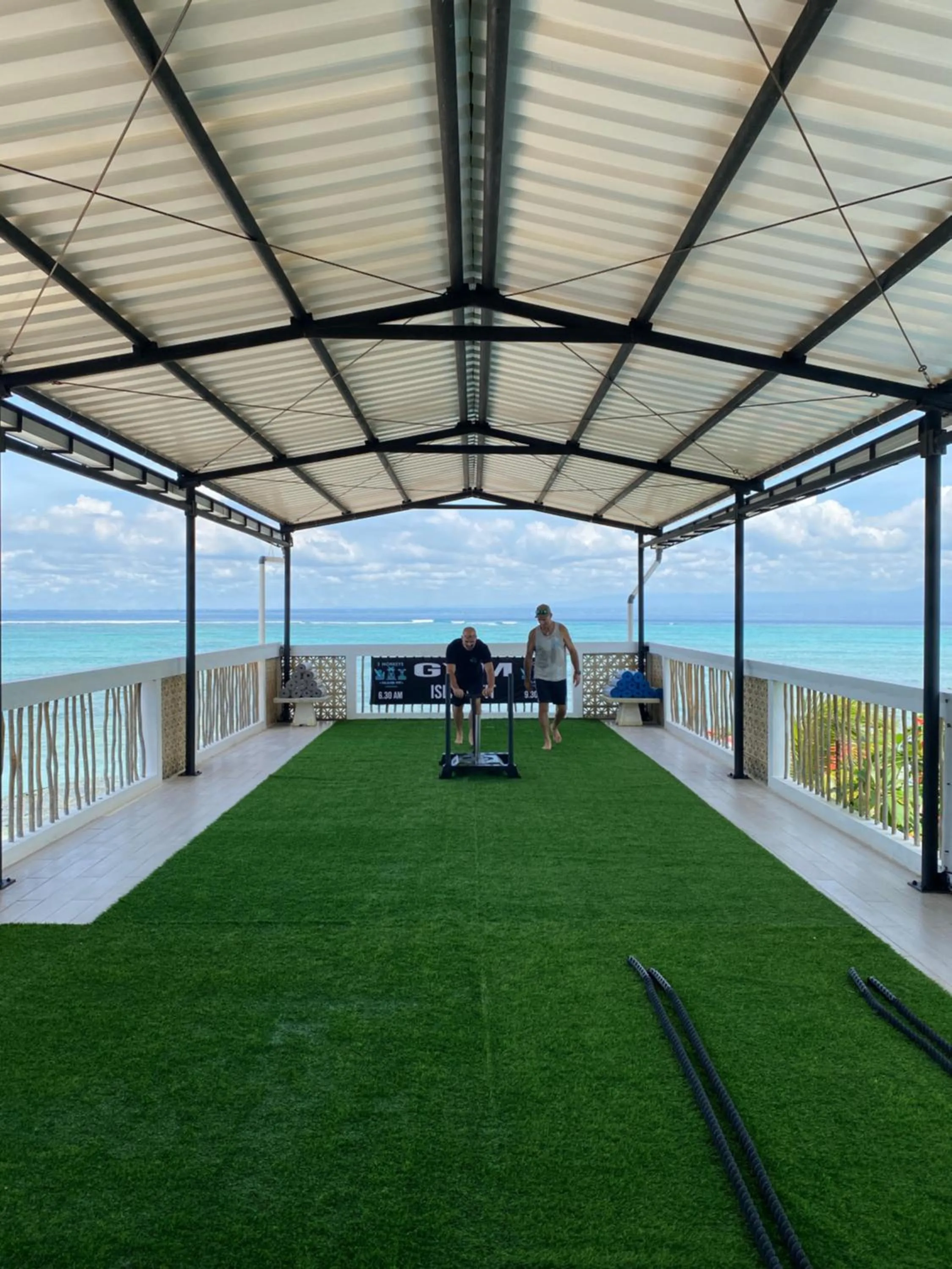 Fitness centre/facilities in 3 Monkeys Lembongan Studio apartments gym recovery centre