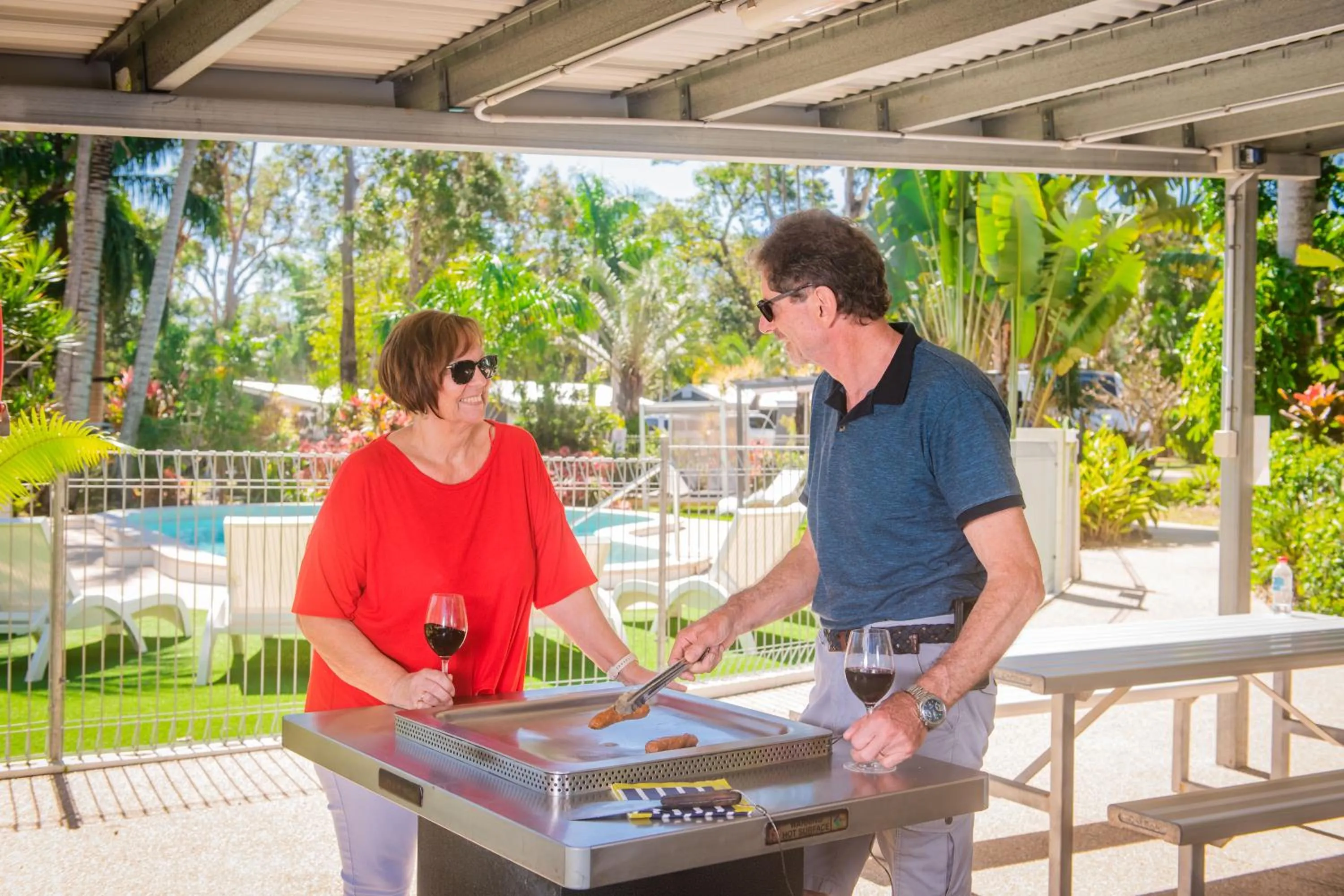 BBQ facilities in BIG4 Whitsunday Islands Holiday Park