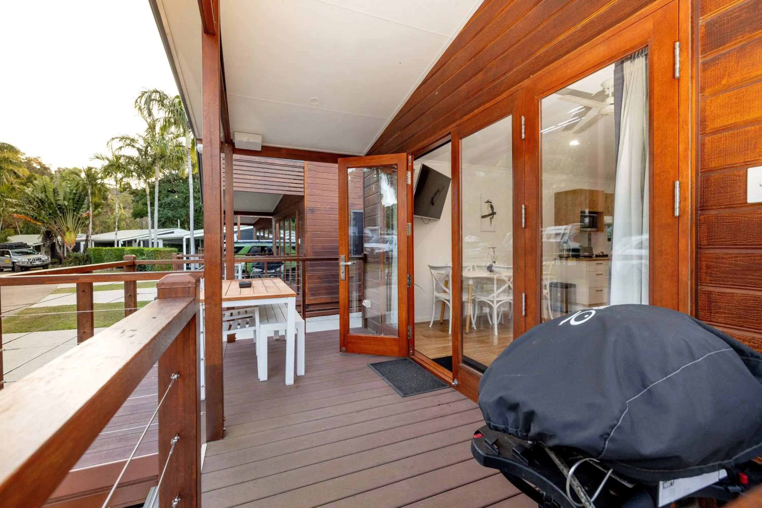 Balcony/Terrace in BIG4 Whitsunday Islands Holiday Park