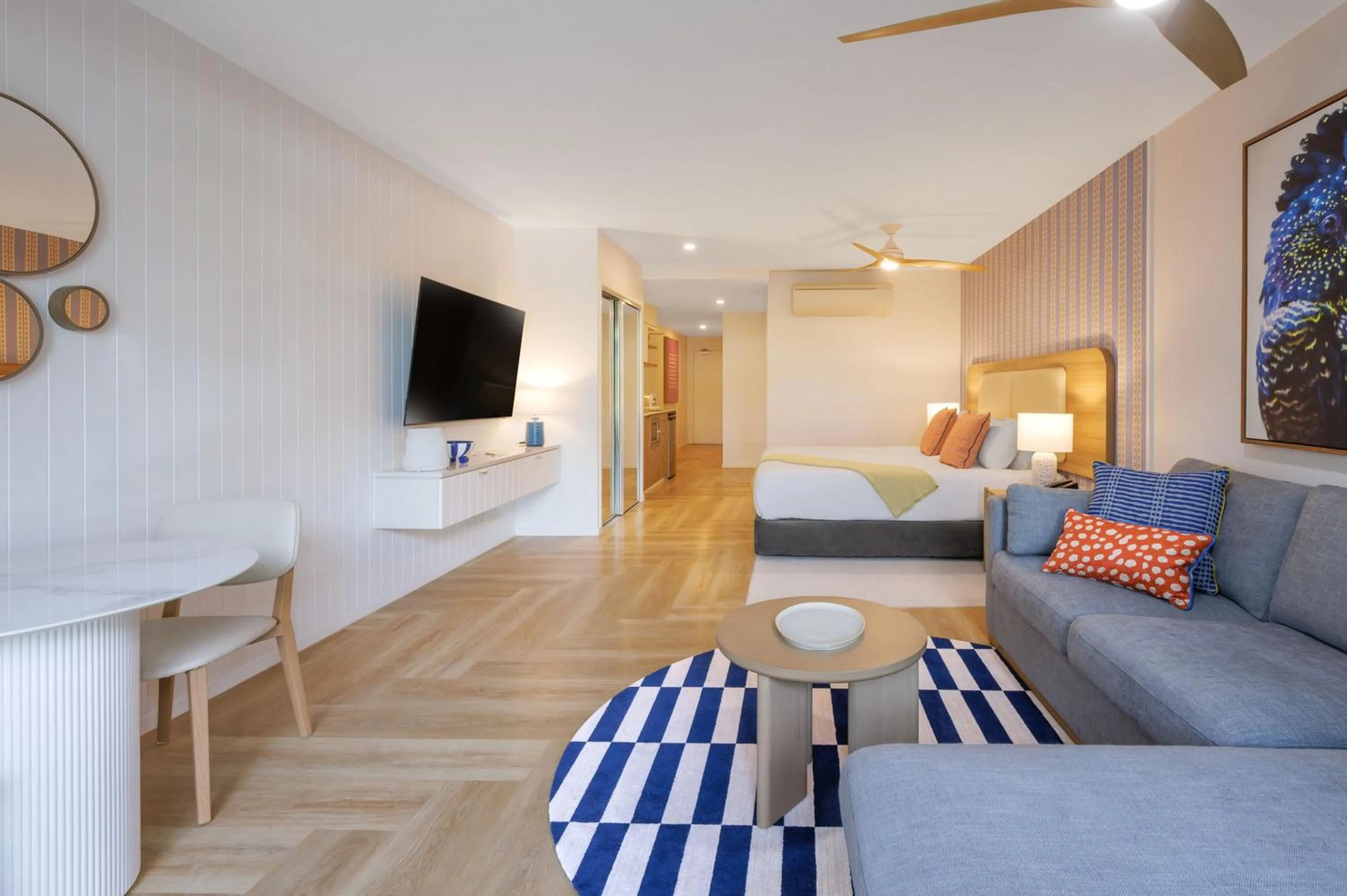 Living room, Bed in The Sebel Palm Cove