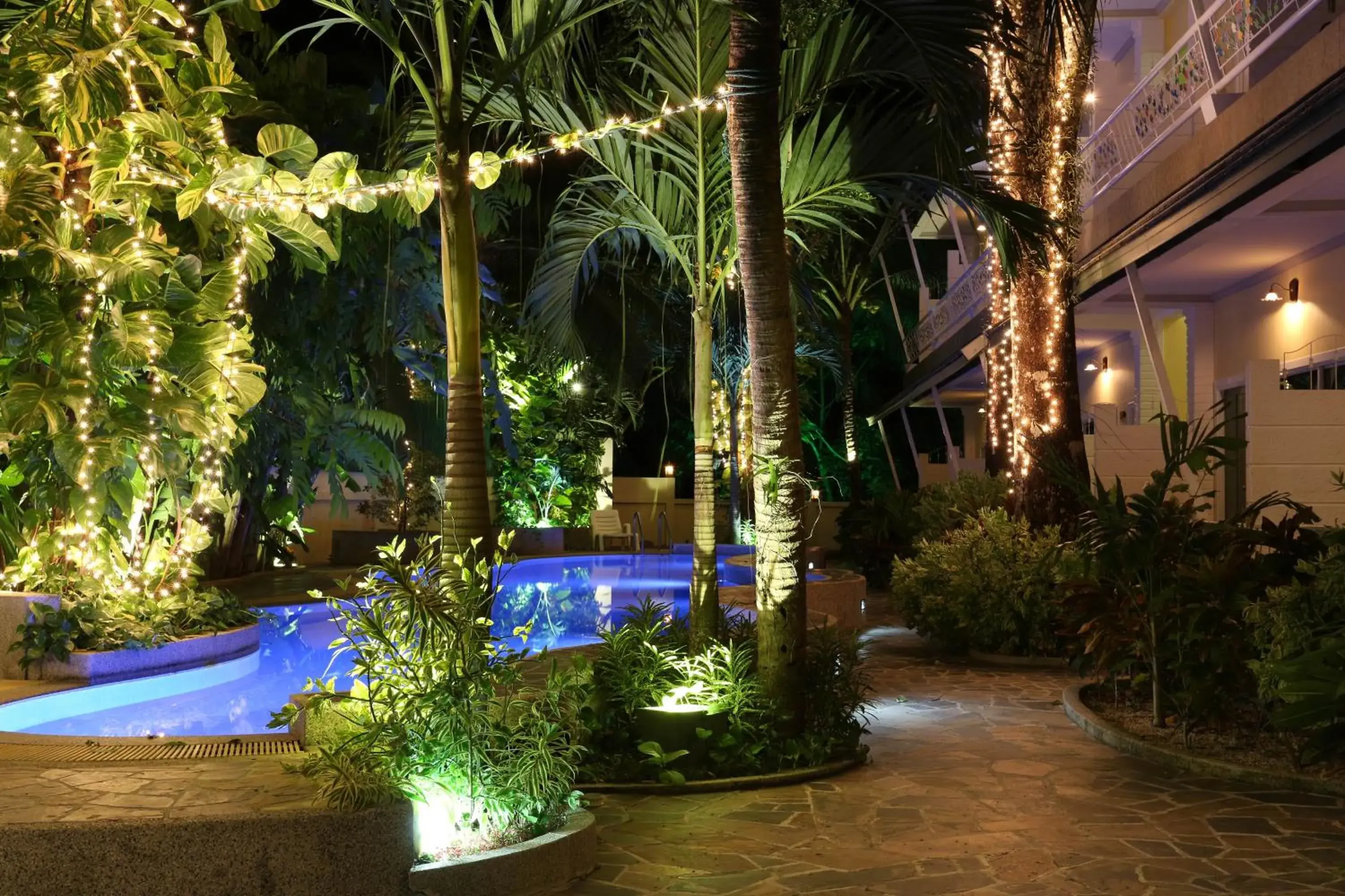 Garden view in Naka Resort Garden view in Naka Resort