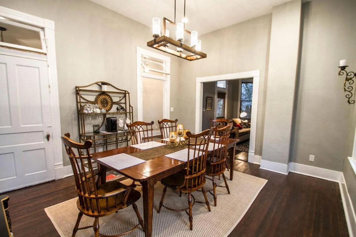 Dining area in Wyoming St Restored Historic 2BR/1BA Downtown