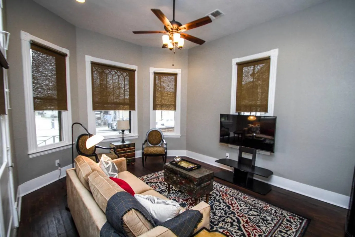 Living room in Wyoming St Restored Historic 2BR/1BA Downtown