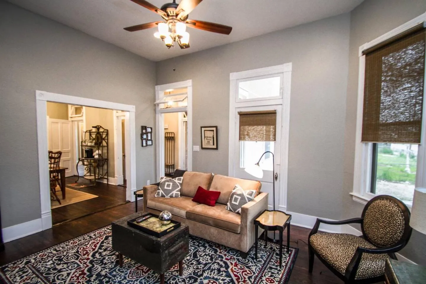 Living room in Wyoming St Restored Historic 2BR/1BA Downtown