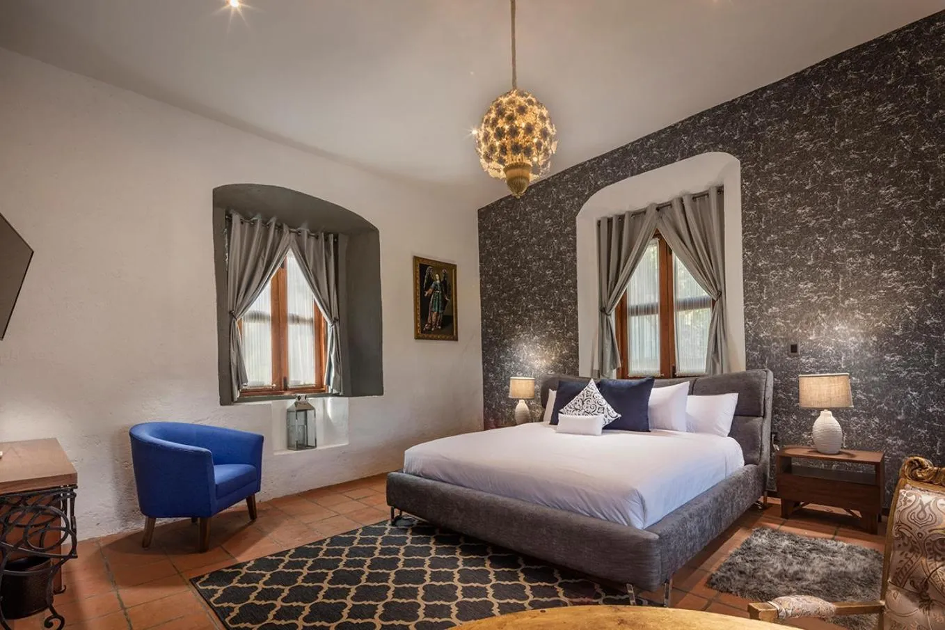 Bed in Hacienda Santo Cristo Hotel & Spa - Adults Only