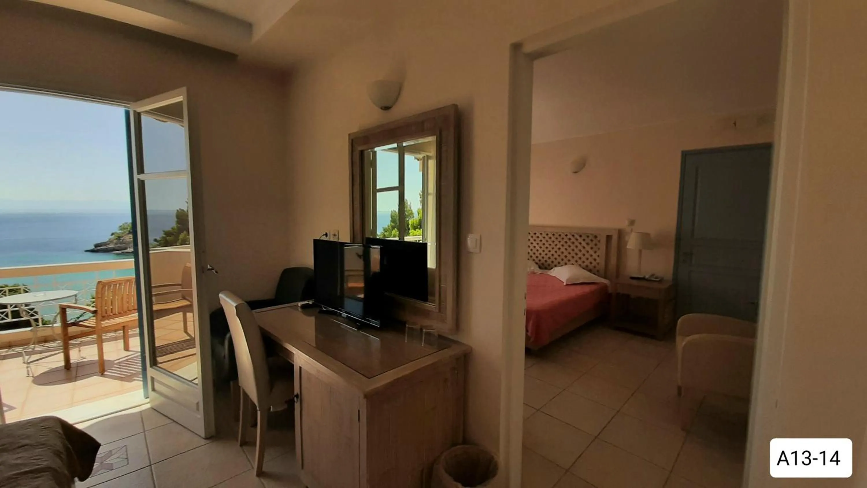 Bedroom in Alonissos Beach Bungalows And Suites Hotel