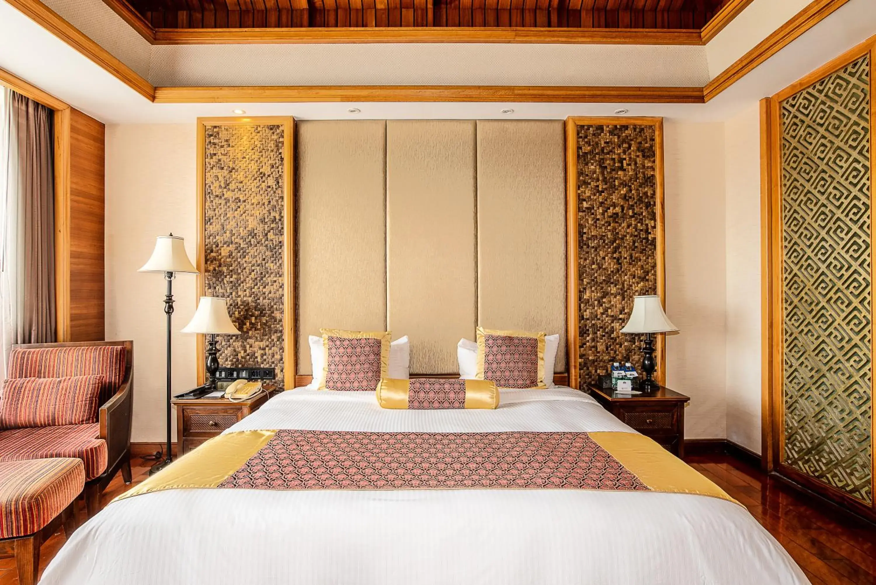 Bed in ZhongAo Hotel Shimei Bay Bed in ZhongAo Hotel Shimei Bay