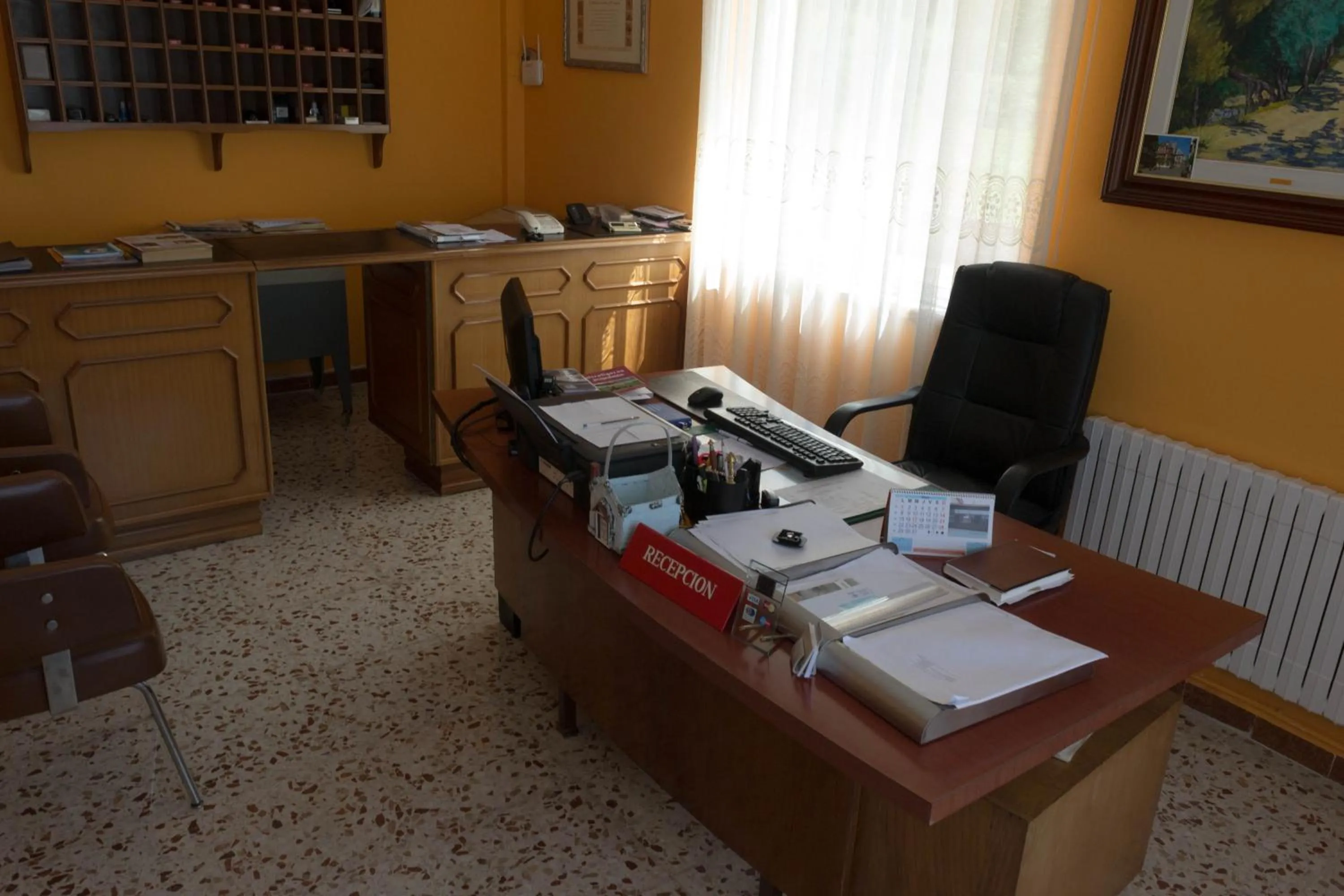 Lobby or reception in Hotel Galicia