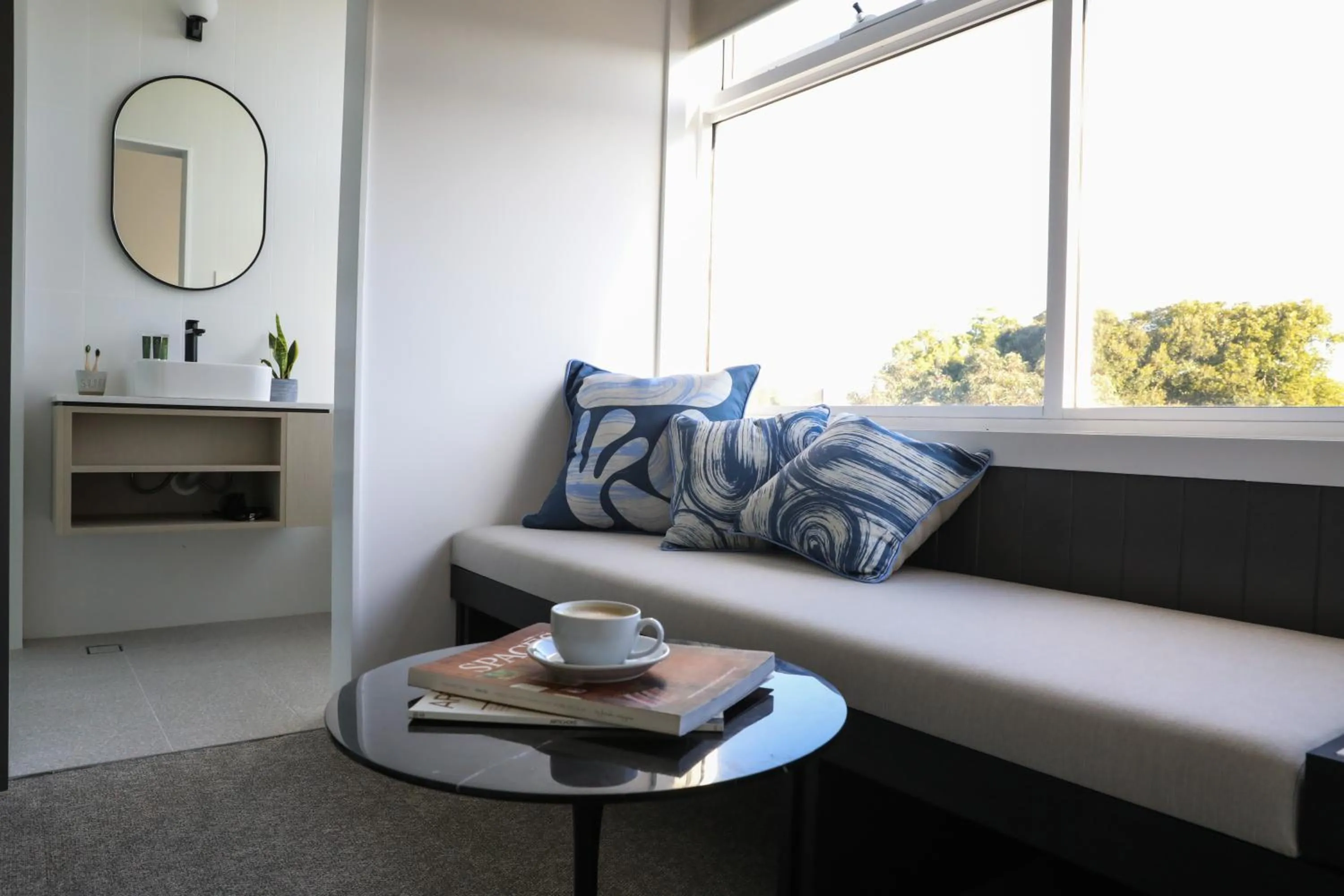 Seating area in Barrys Beach Road Hotel