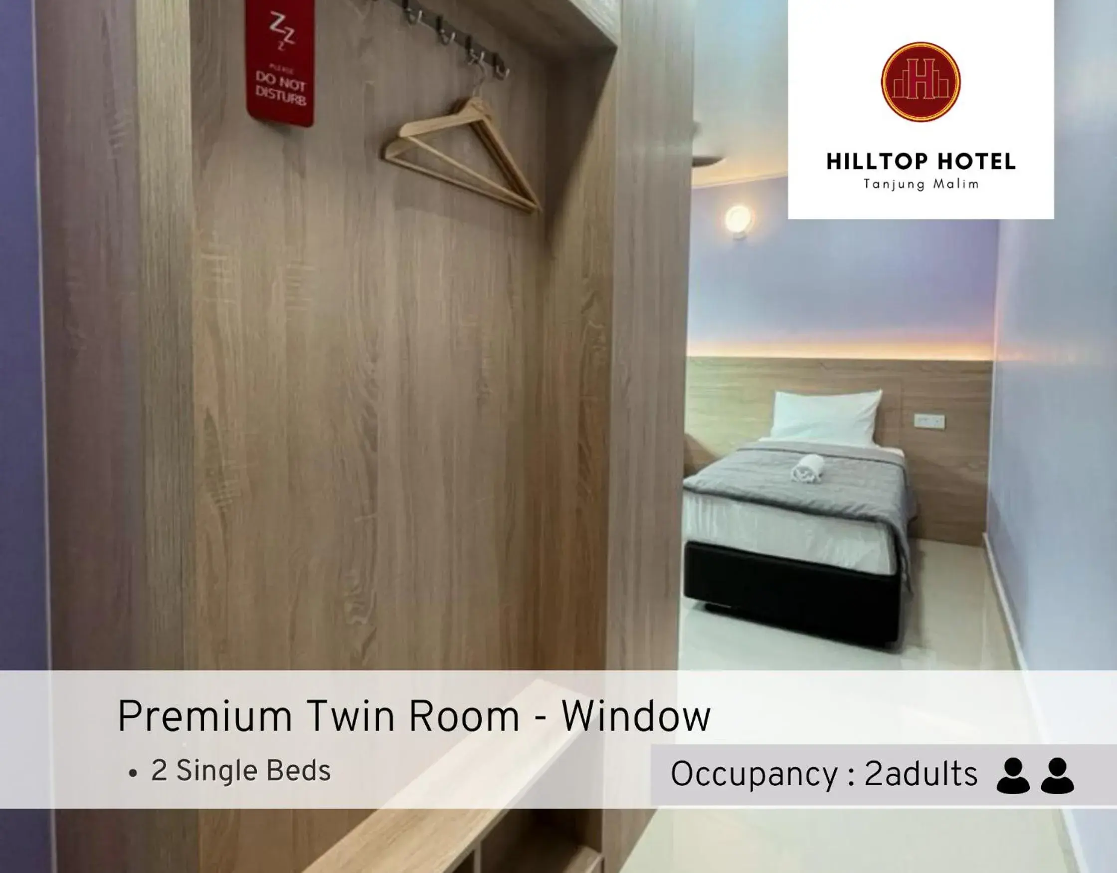 Superior VIP Twin - Window in Hilltop Hotel Tanjung Malim Superior VIP Twin - Window in Hilltop Hotel Tanjung Malim