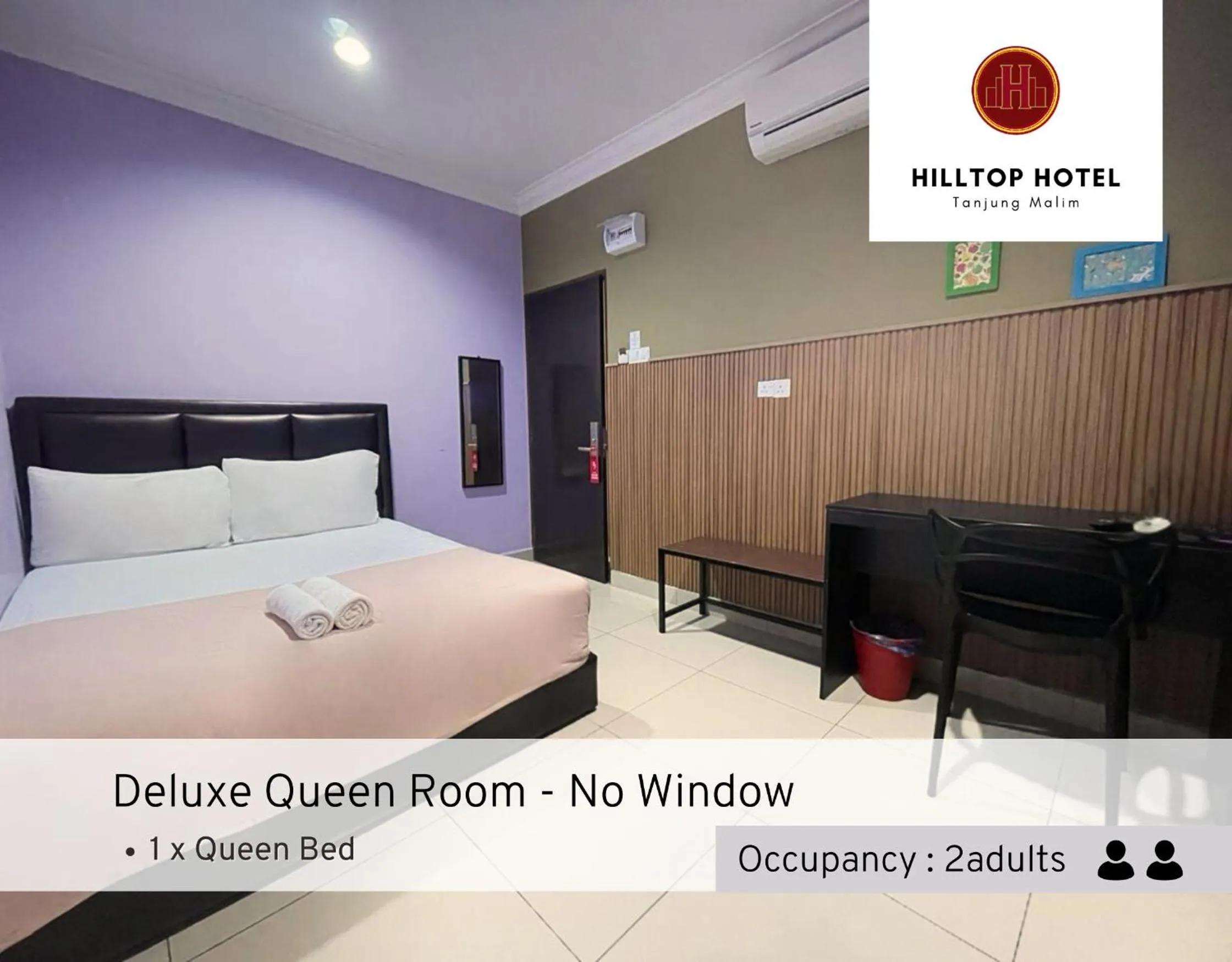 Bed in Hilltop Hotel Tanjung Malim