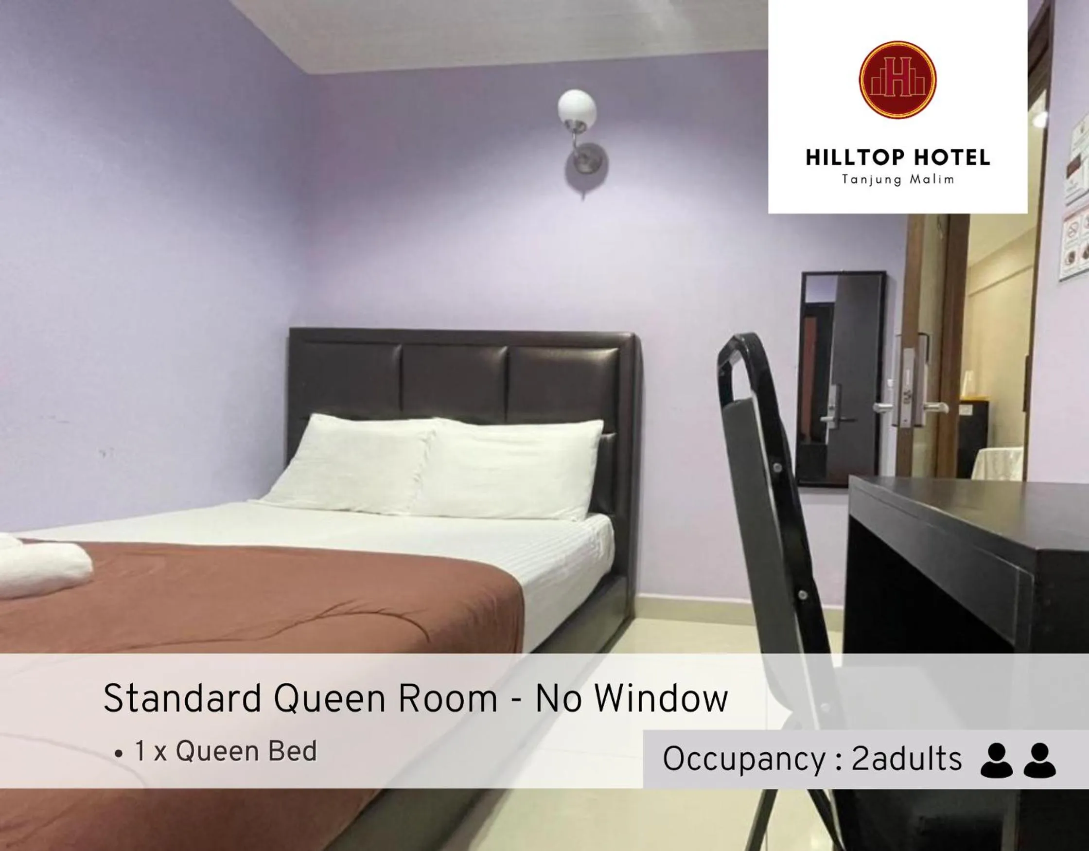 Bed in Hilltop Hotel Tanjung Malim