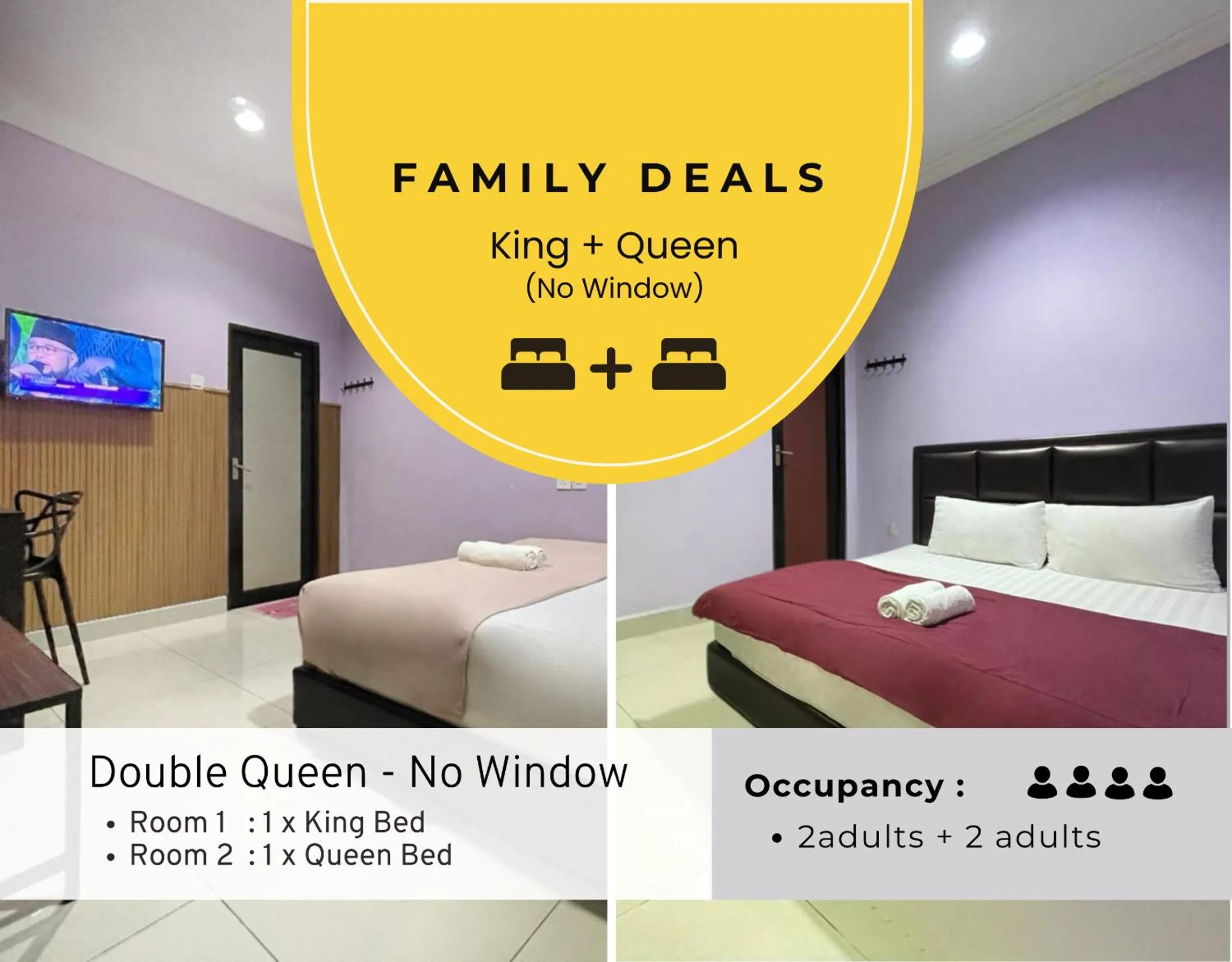 Bed in Hilltop Hotel Tanjung Malim